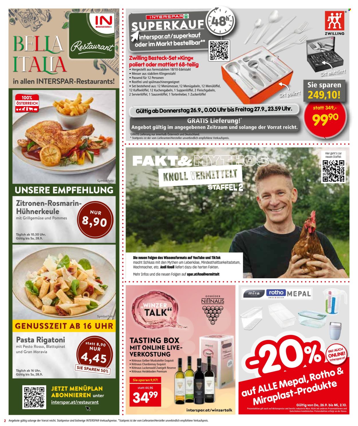 Angebote INTERSPAR - 26.9.2024 - 2.10.2024. Seite 2