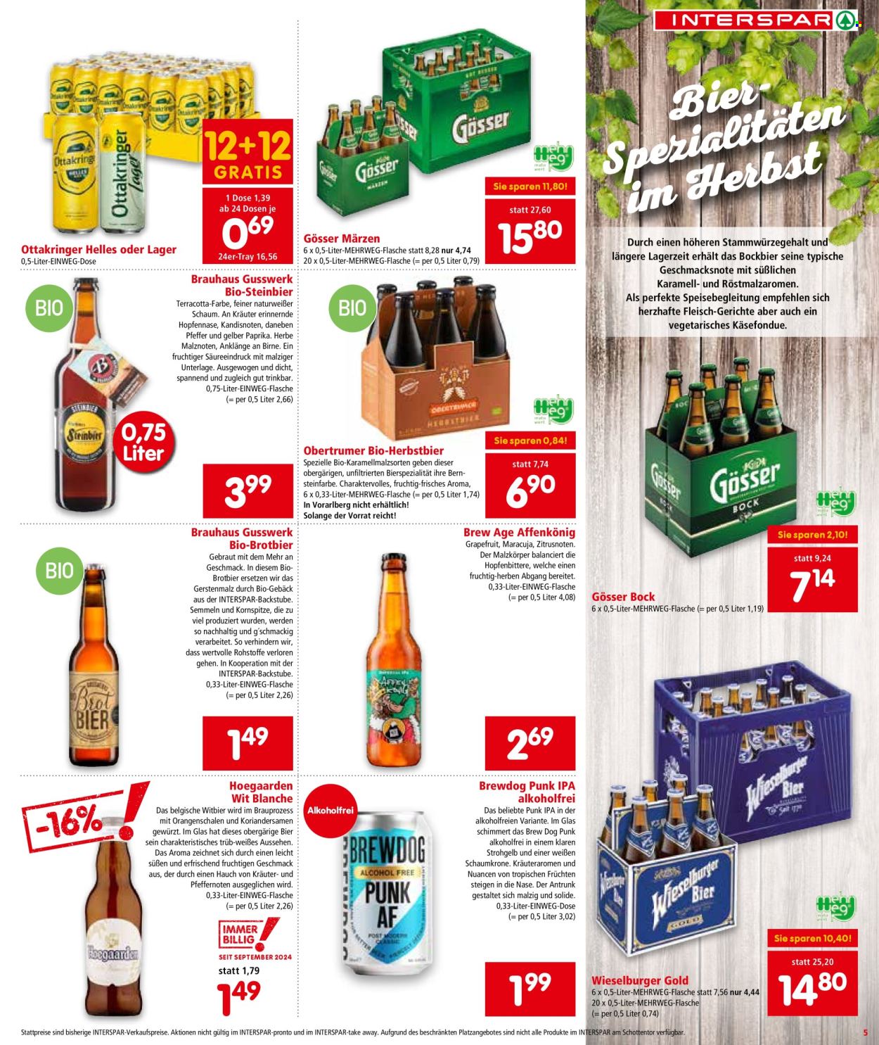 Angebote INTERSPAR - 26.9.2024 - 2.10.2024. Seite 5