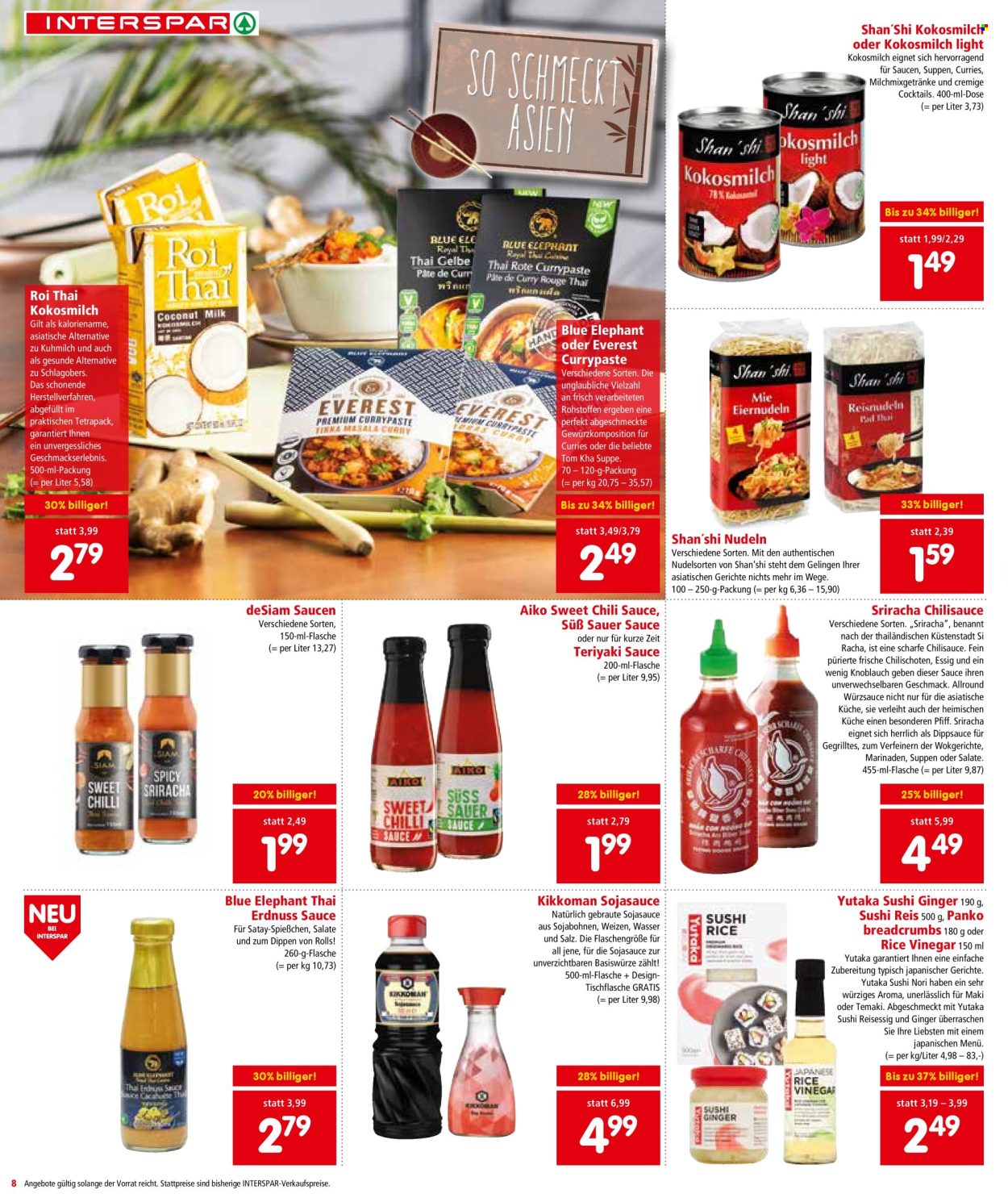 Angebote INTERSPAR - 26.9.2024 - 2.10.2024. Seite 8
