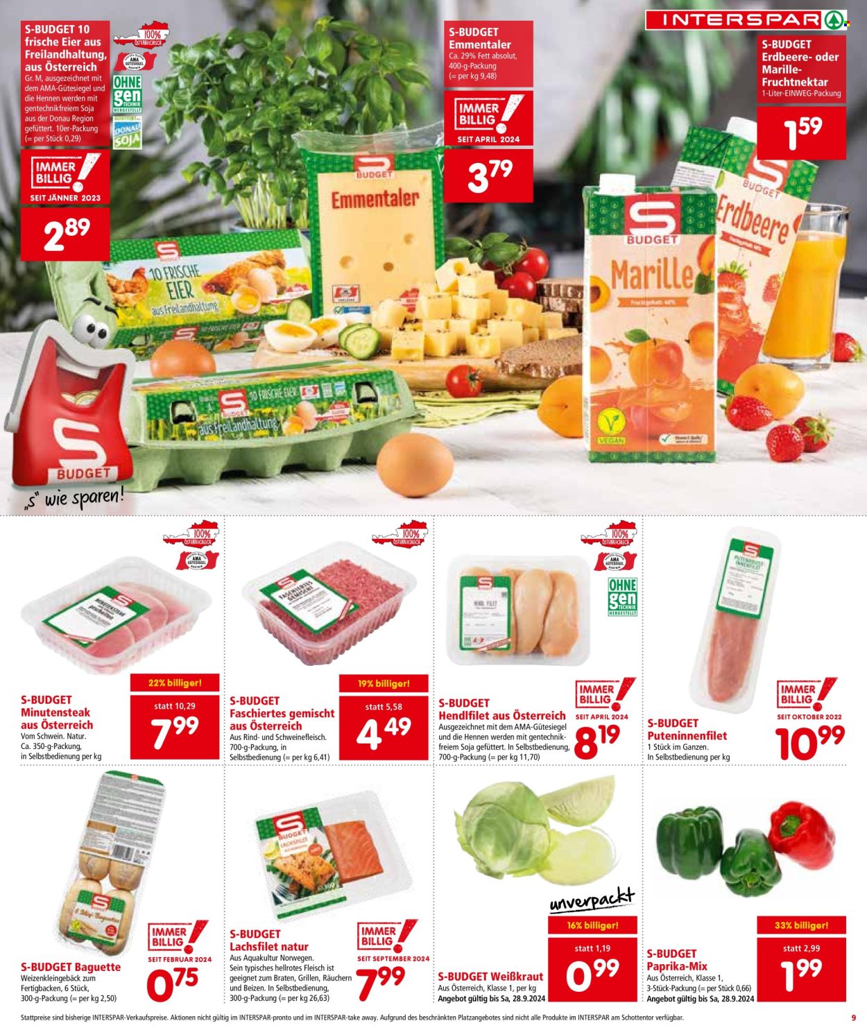 Angebote INTERSPAR - 26.9.2024 - 2.10.2024. Seite 9