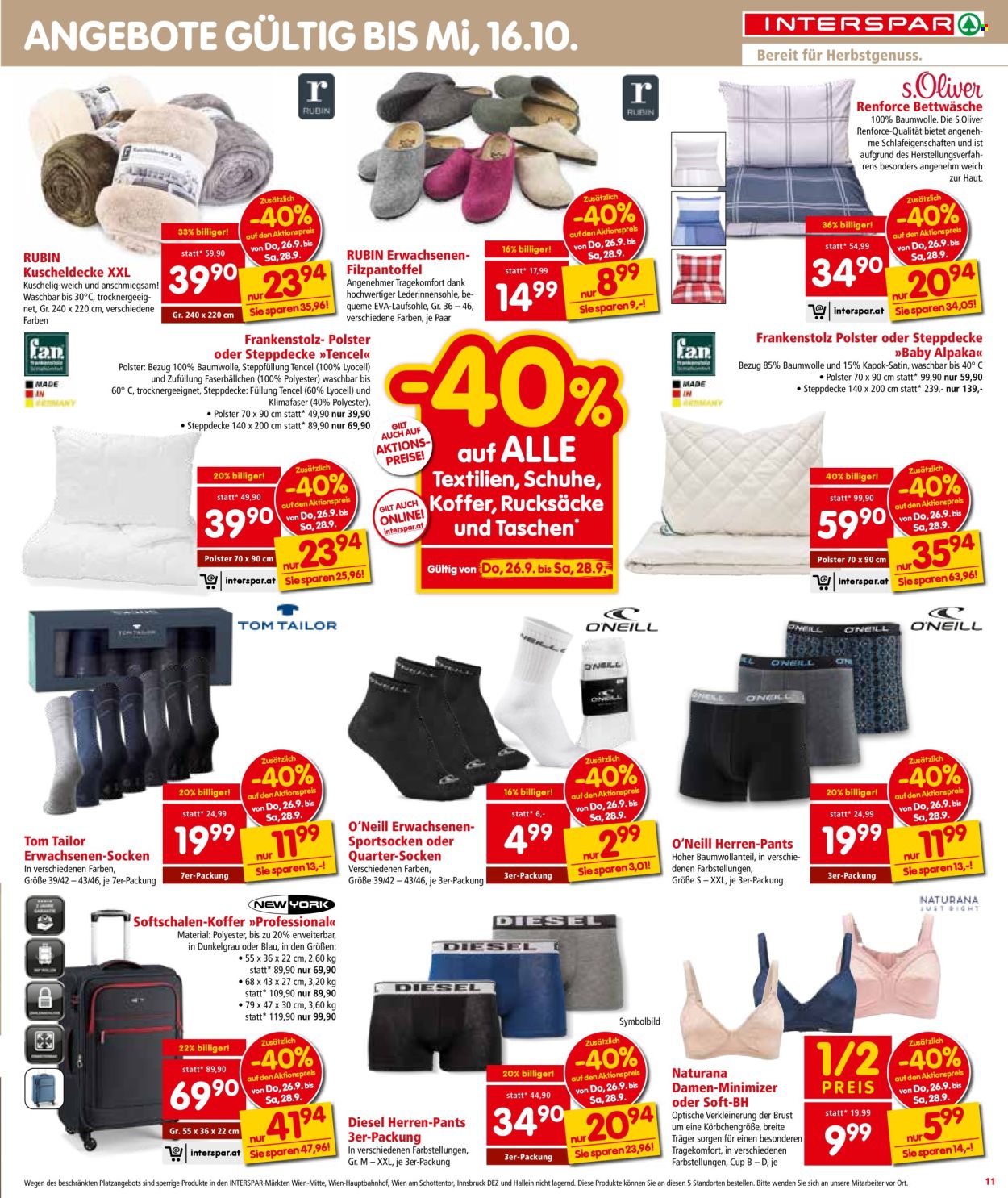 Angebote INTERSPAR - 26.9.2024 - 2.10.2024. Seite 11