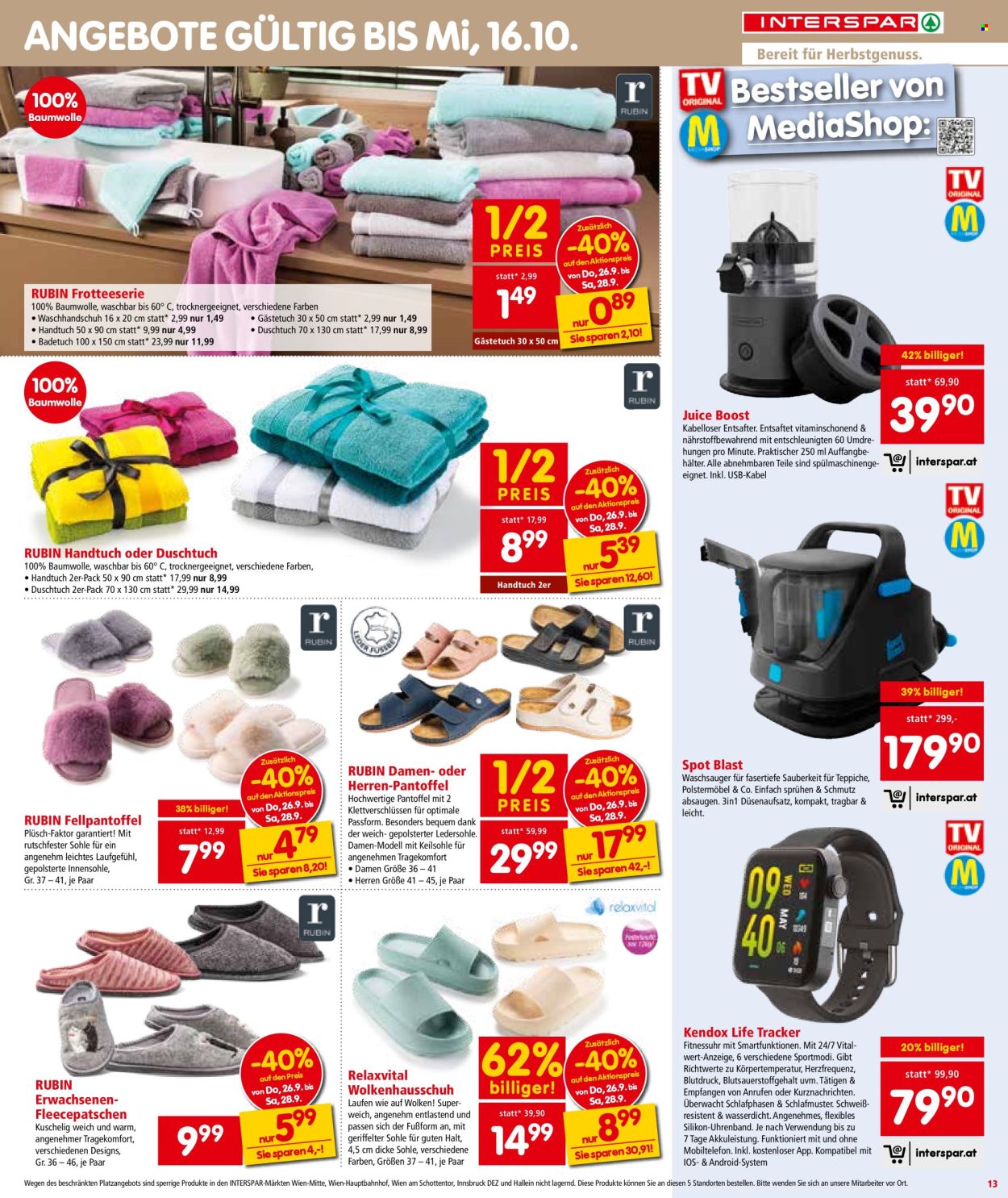 Angebote INTERSPAR - 26.9.2024 - 2.10.2024. Seite 13