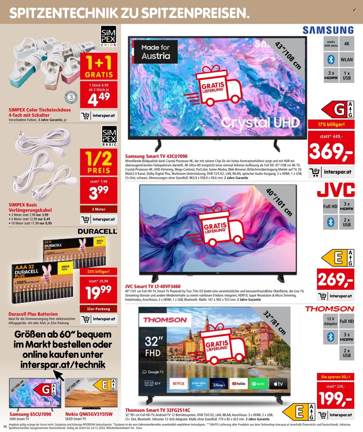Angebote INTERSPAR - 26.9.2024 - 2.10.2024. Seite 14