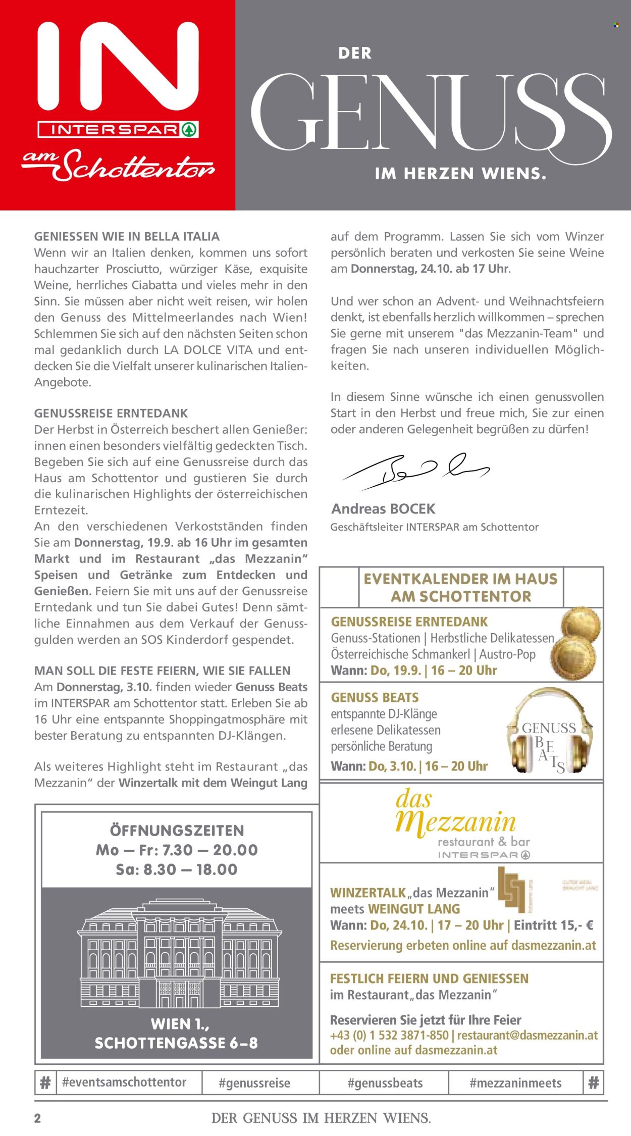 Angebote INTERSPAR - 19.9.2024 - 2.10.2024. Seite 2