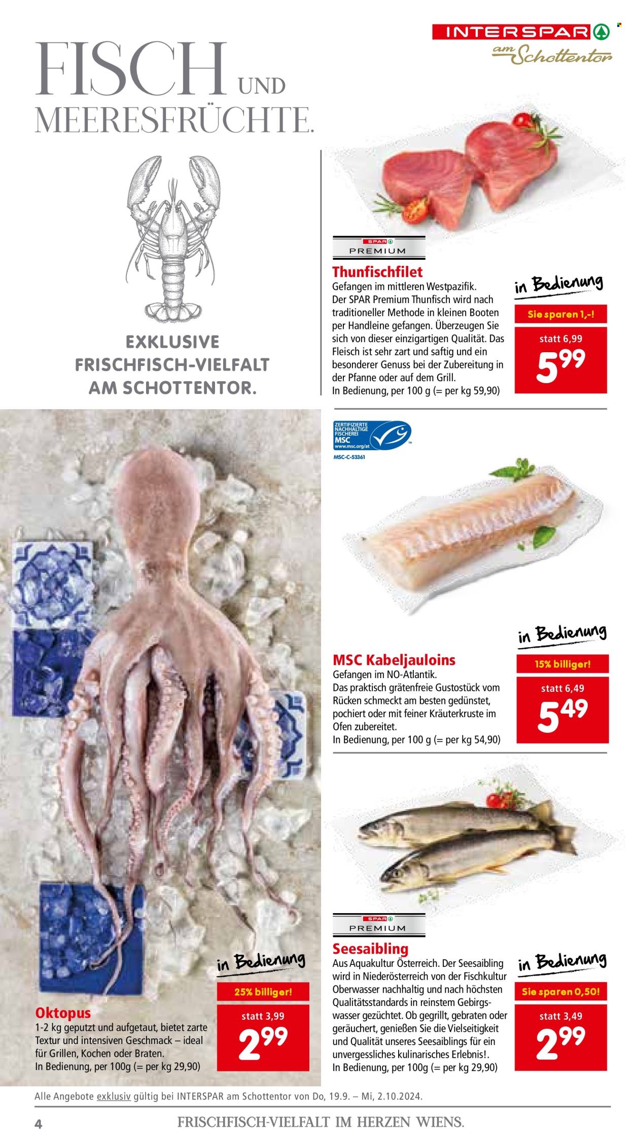 Angebote INTERSPAR - 19.9.2024 - 2.10.2024. Seite 4