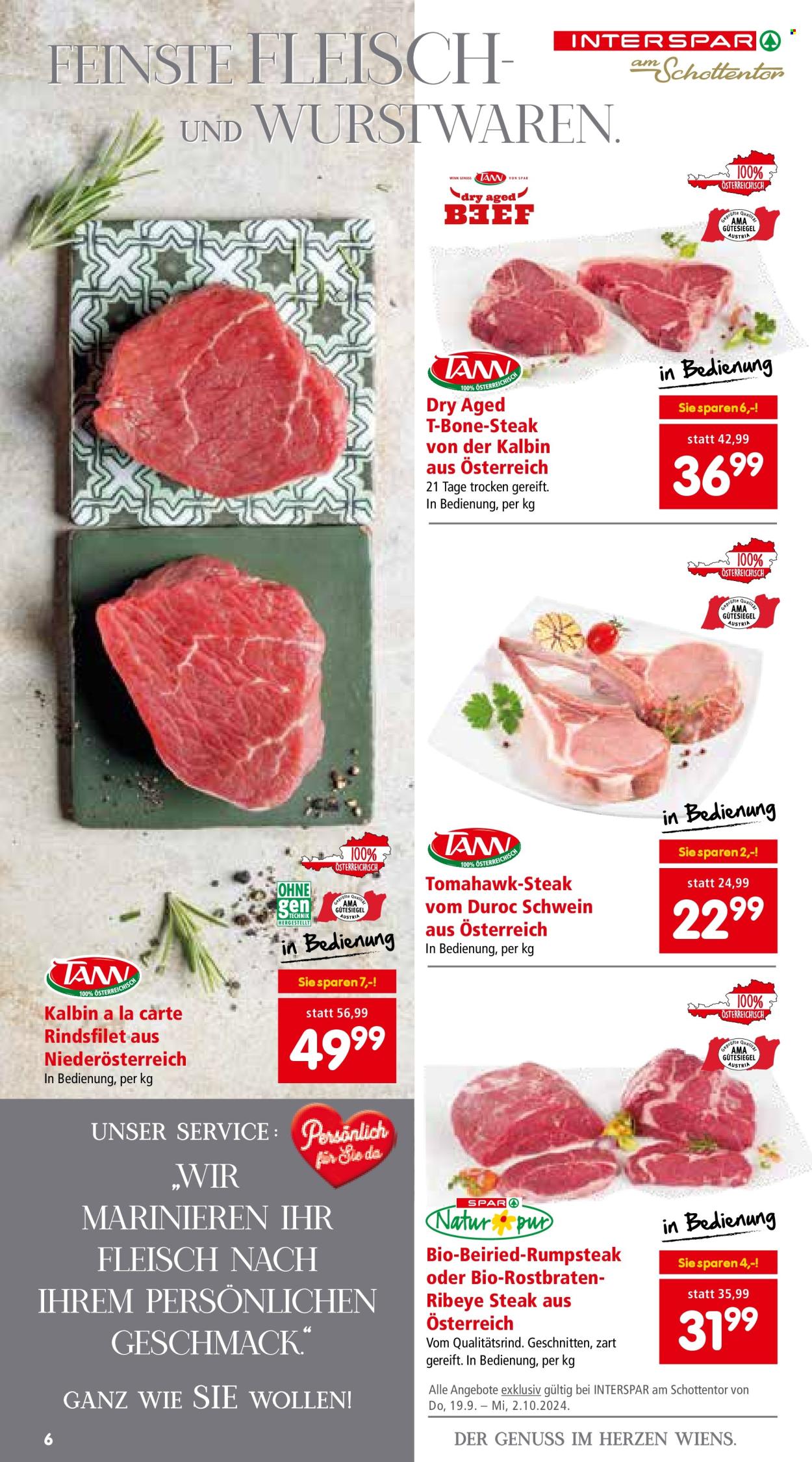 Angebote INTERSPAR - 19.9.2024 - 2.10.2024. Seite 6