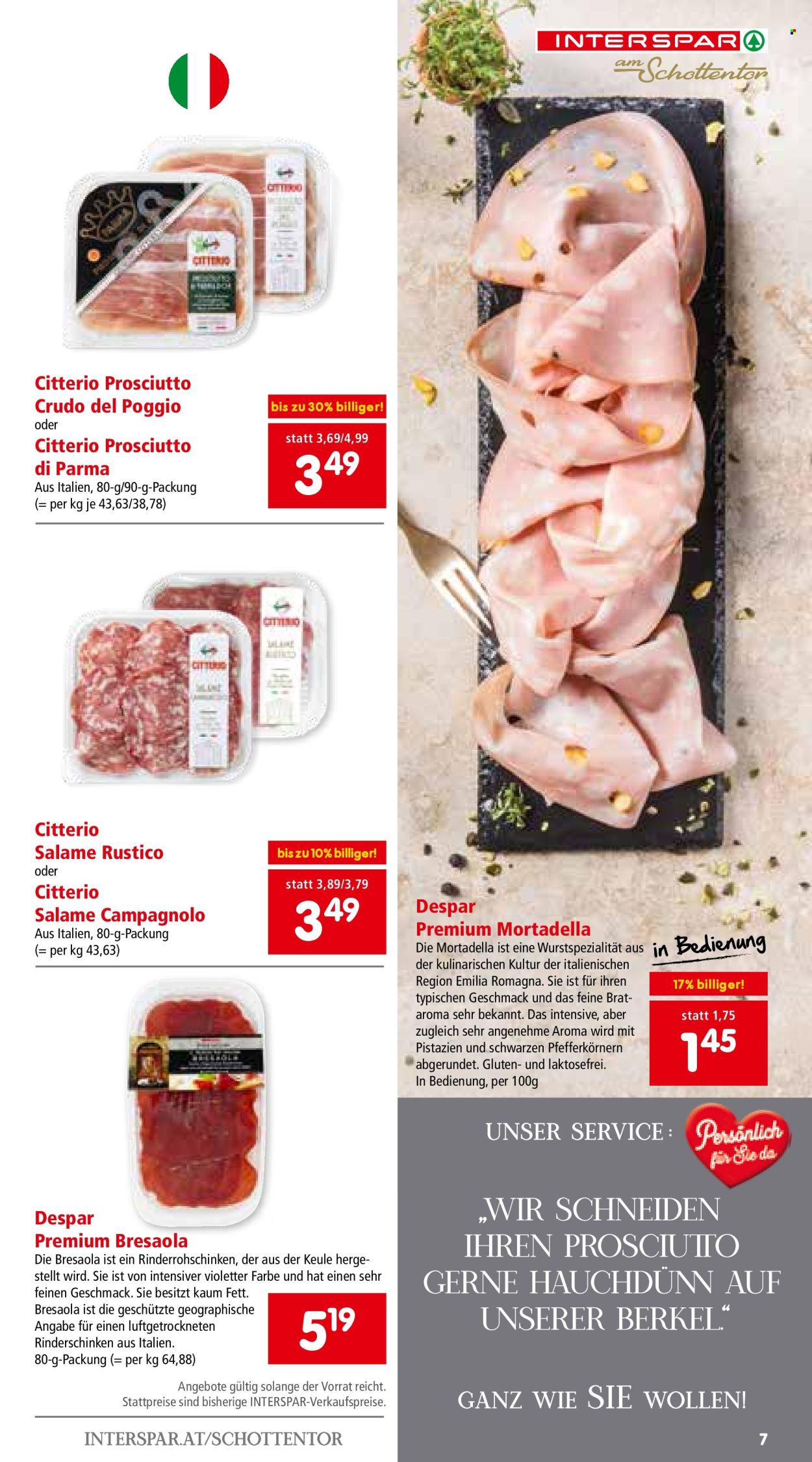 Angebote INTERSPAR - 19.9.2024 - 2.10.2024. Seite 7