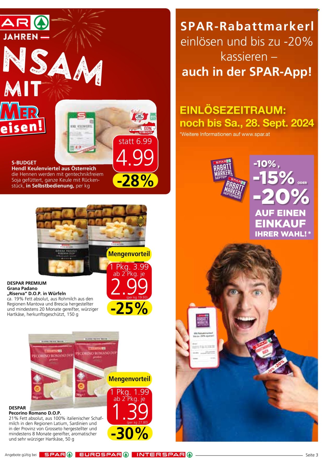 Angebote SPAR - 26.9.2024 - 2.10.2024. Seite 3