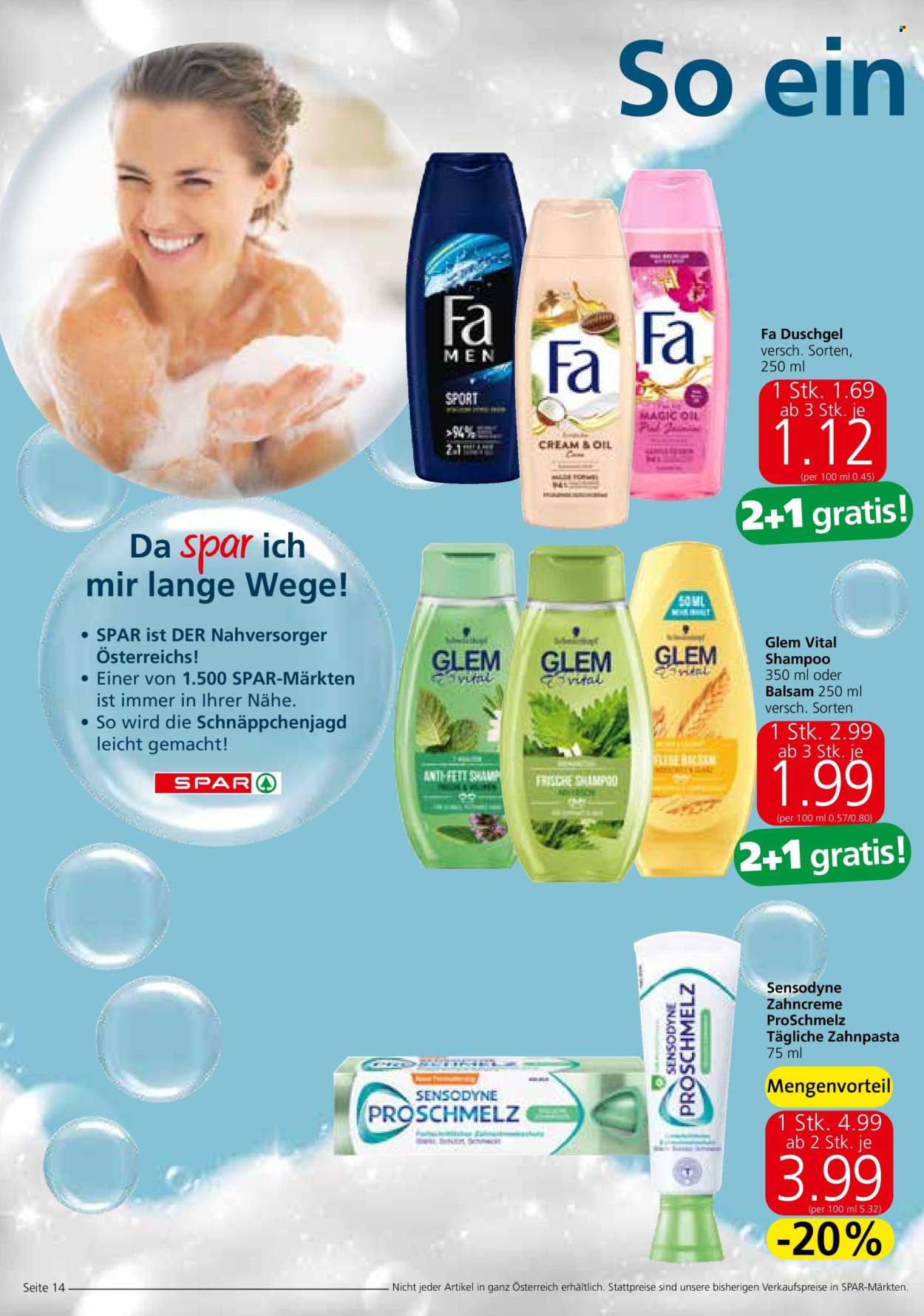Angebote SPAR - 26.9.2024 - 2.10.2024. Seite 14