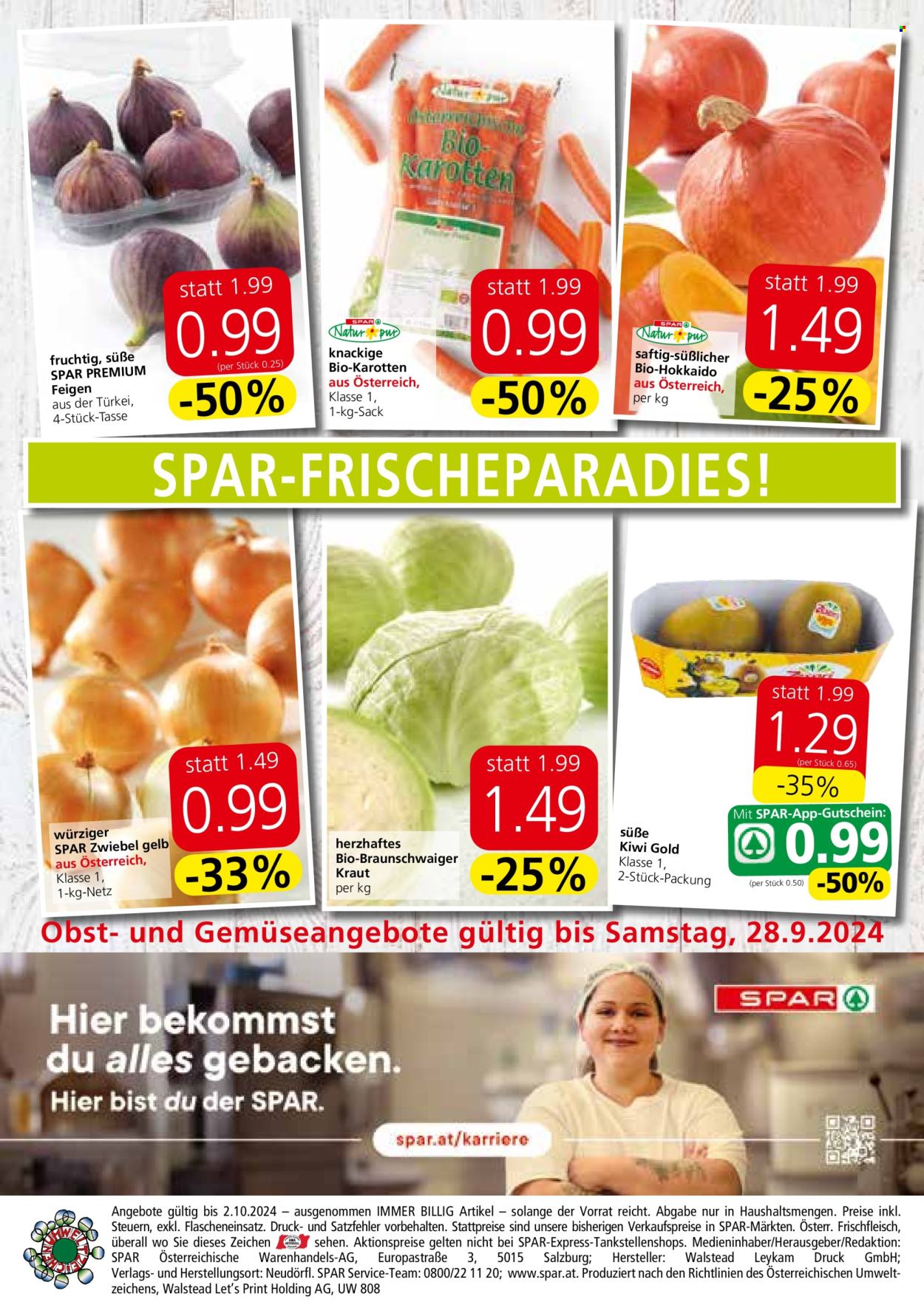 Angebote SPAR - 26.9.2024 - 2.10.2024. Seite 16
