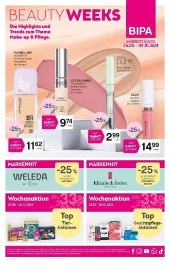 Angebote Bipa - 26.9.2024 - 9.10.2024.