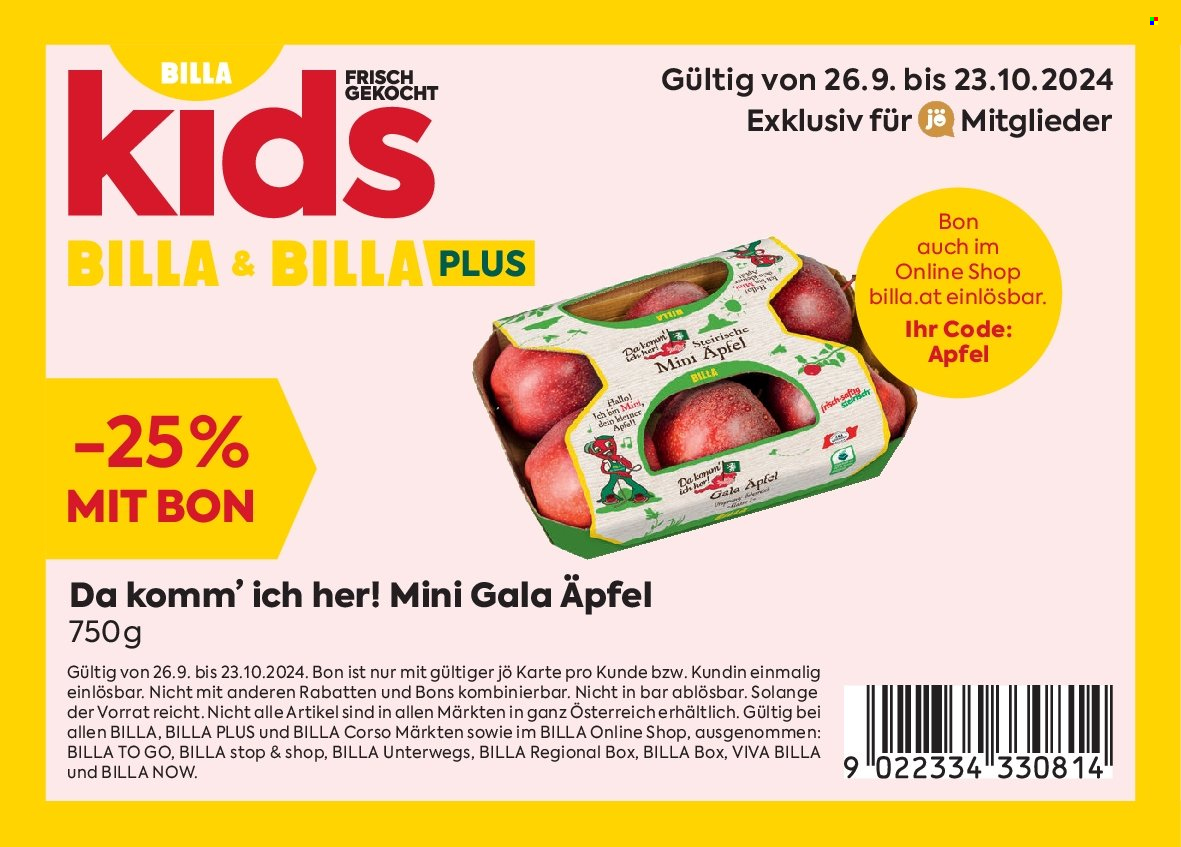 Angebote Billa - 29.9.2024 - 23.10.2024. Seite 1