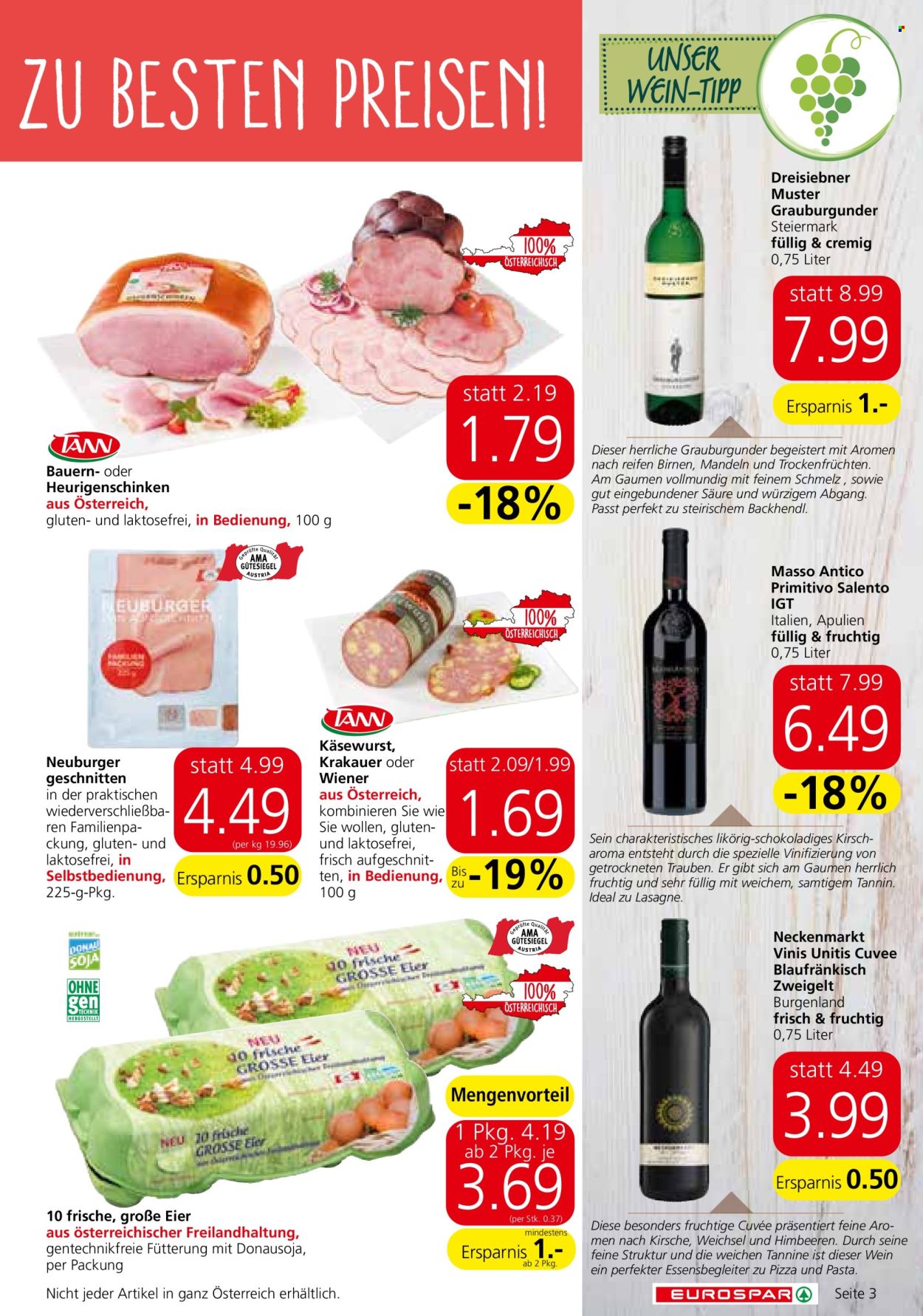 Angebote EUROSPAR - 3.10.2024 - 16.10.2024. Seite 3