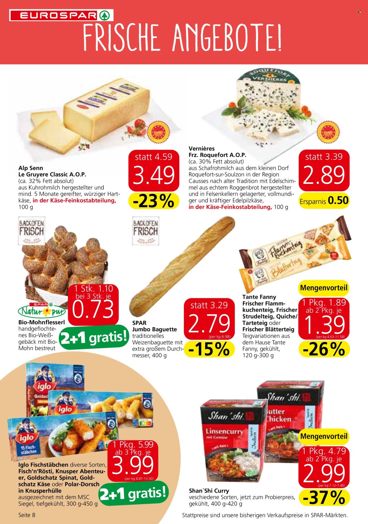 Angebote EUROSPAR - 3.10.2024 - 16.10.2024. Seite 8