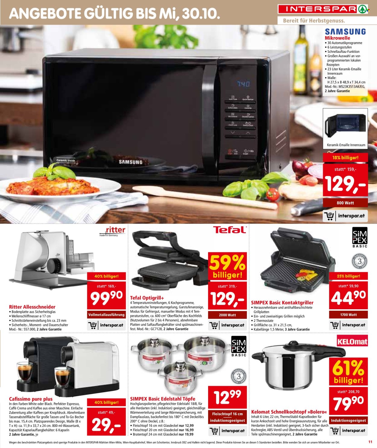 Angebote INTERSPAR - 10.10.2024 - 16.10.2024. Seite 11