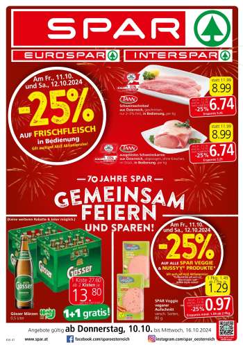 Angebote SPAR - 10.10.2024 - 16.10.2024.