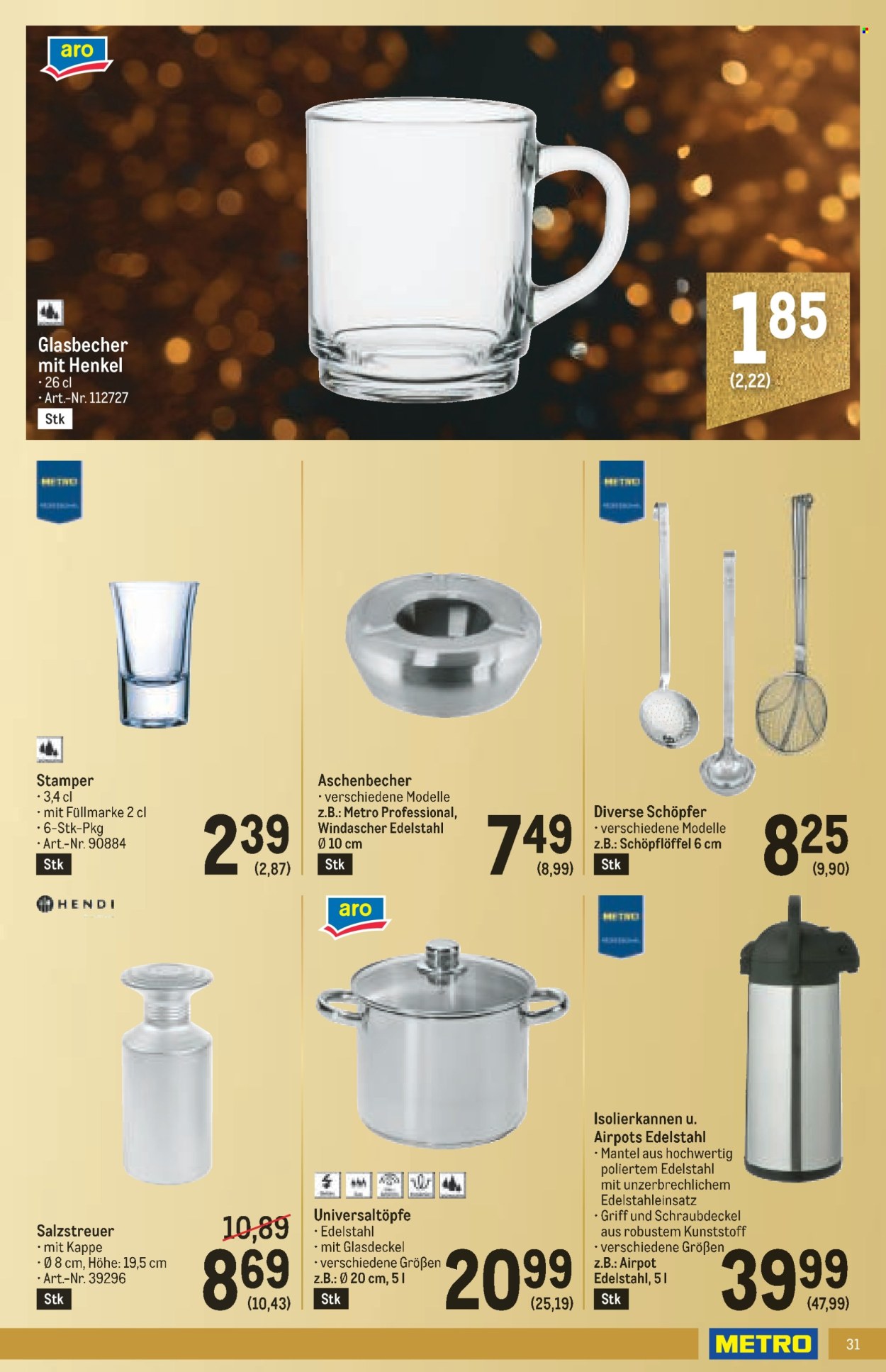 Angebote Metro - 17.10.2024 - 30.10.2024. Seite 31