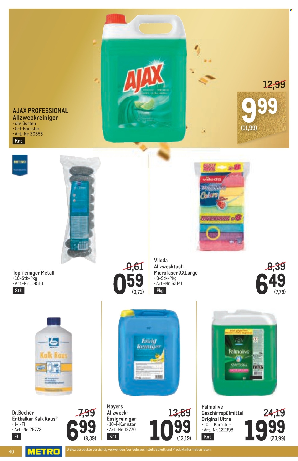 Angebote Metro - 17.10.2024 - 30.10.2024. Seite 40