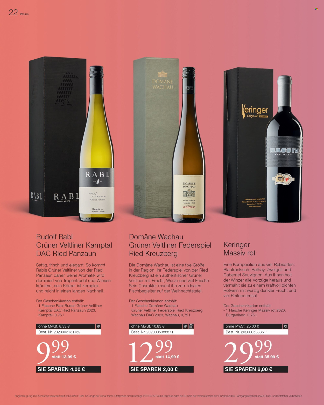 Angebote INTERSPAR - 11.10.2024 - 7.1.2025. Seite 22