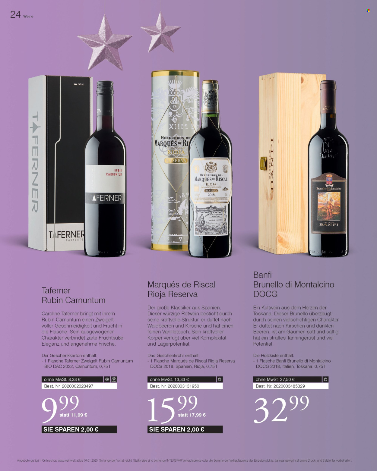Angebote INTERSPAR - 11.10.2024 - 7.1.2025. Seite 24