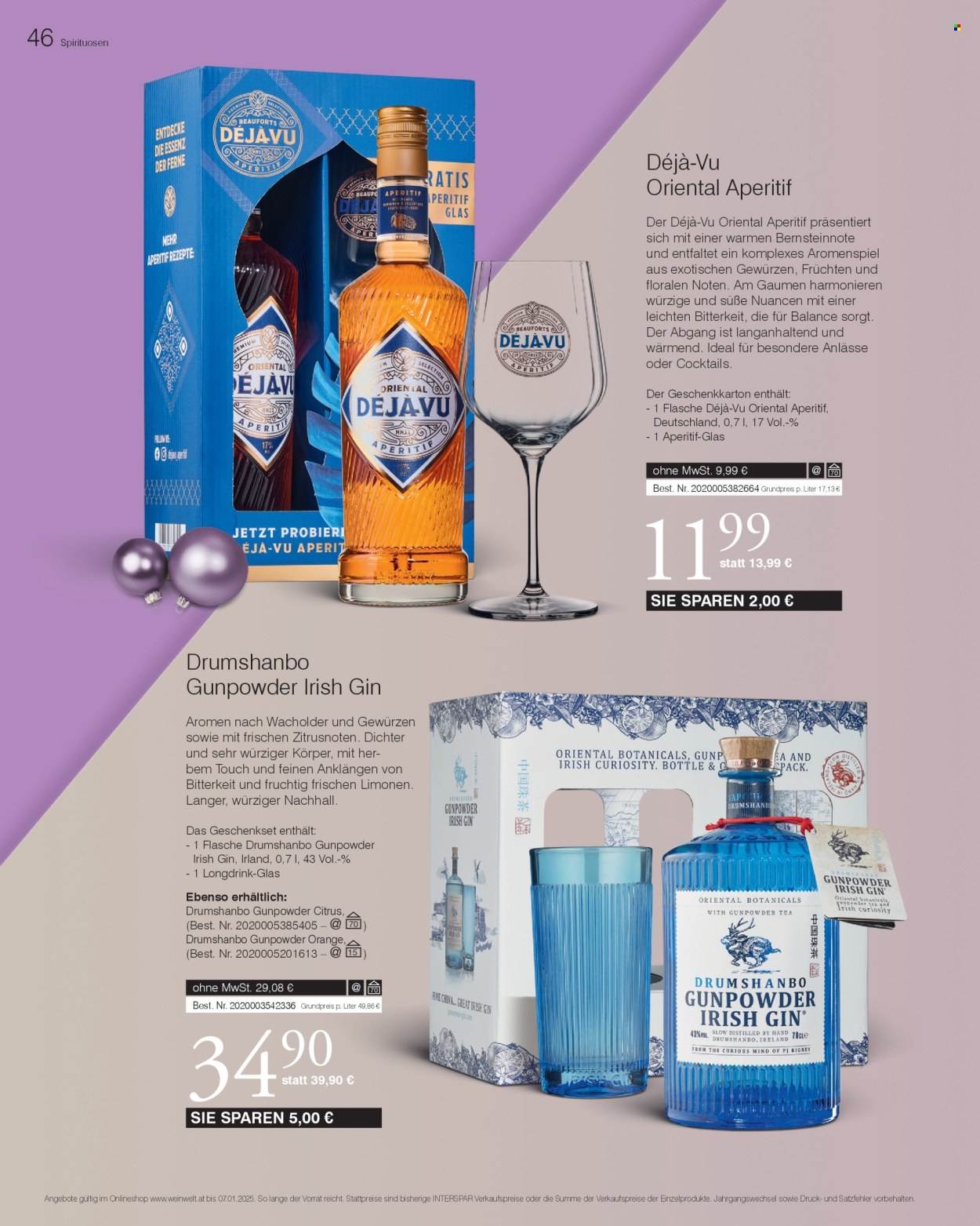 Angebote INTERSPAR - 11.10.2024 - 7.1.2025. Seite 46