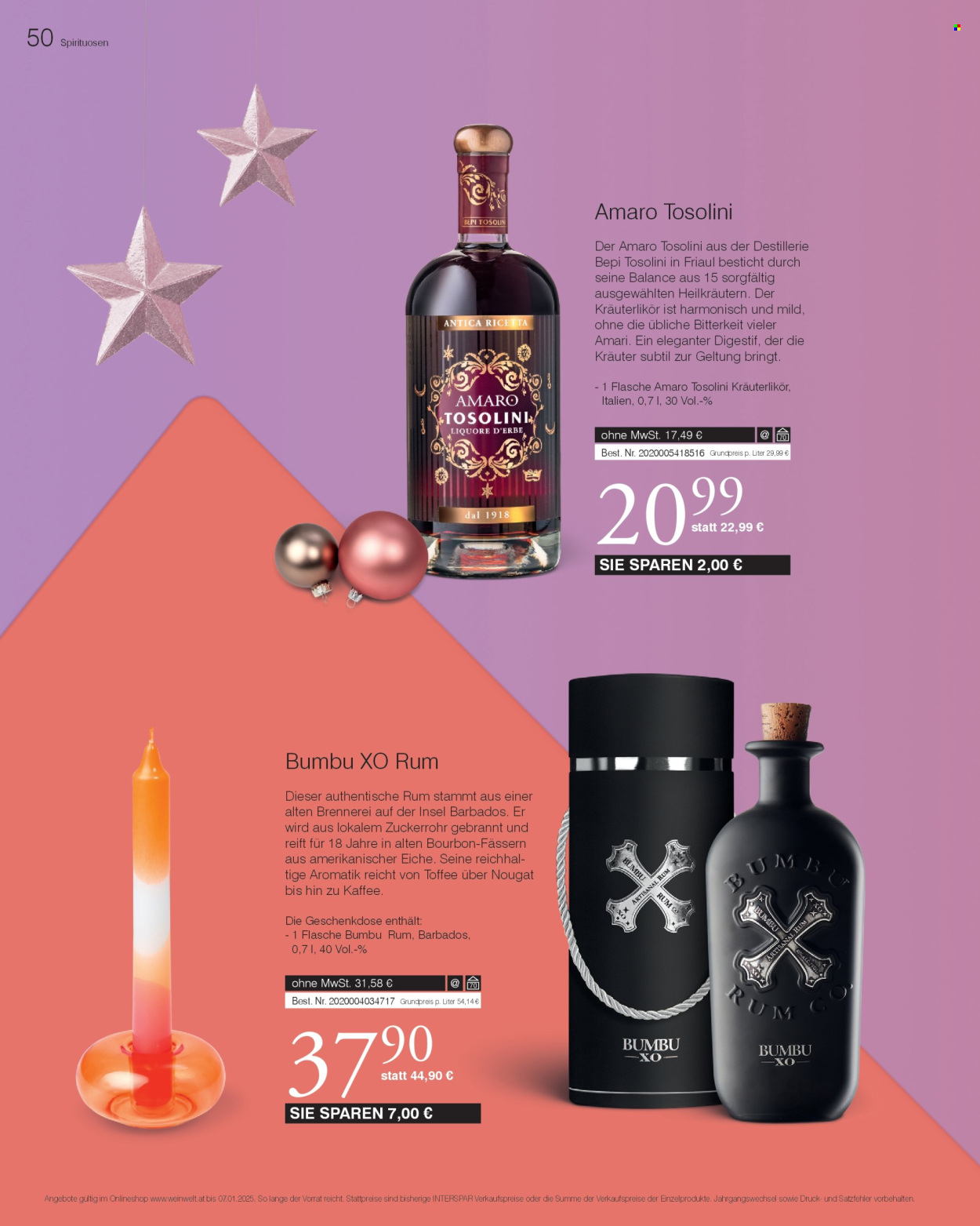 Angebote INTERSPAR - 11.10.2024 - 7.1.2025. Seite 50
