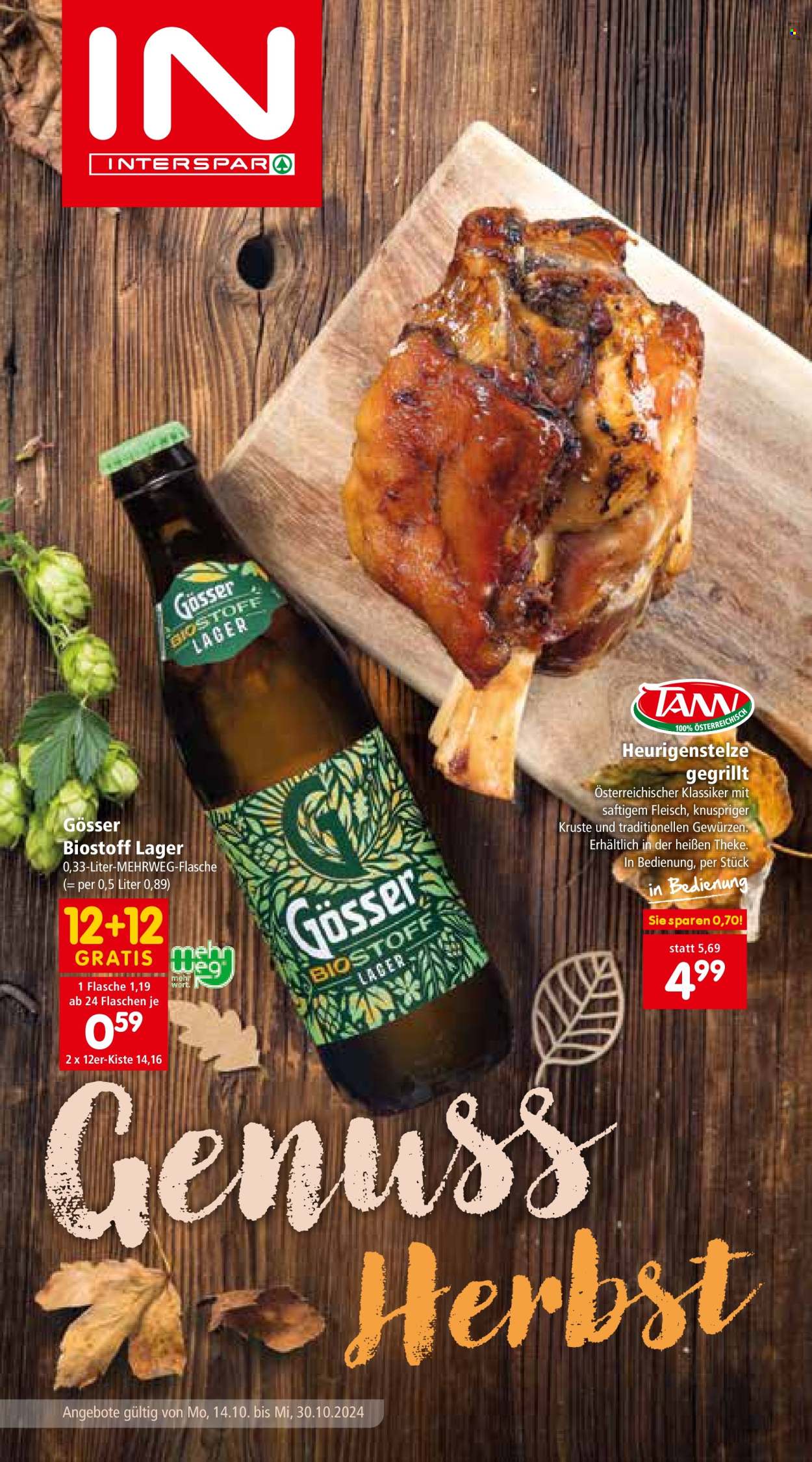 Angebote INTERSPAR - 14.10.2024 - 30.10.2024. Seite 1