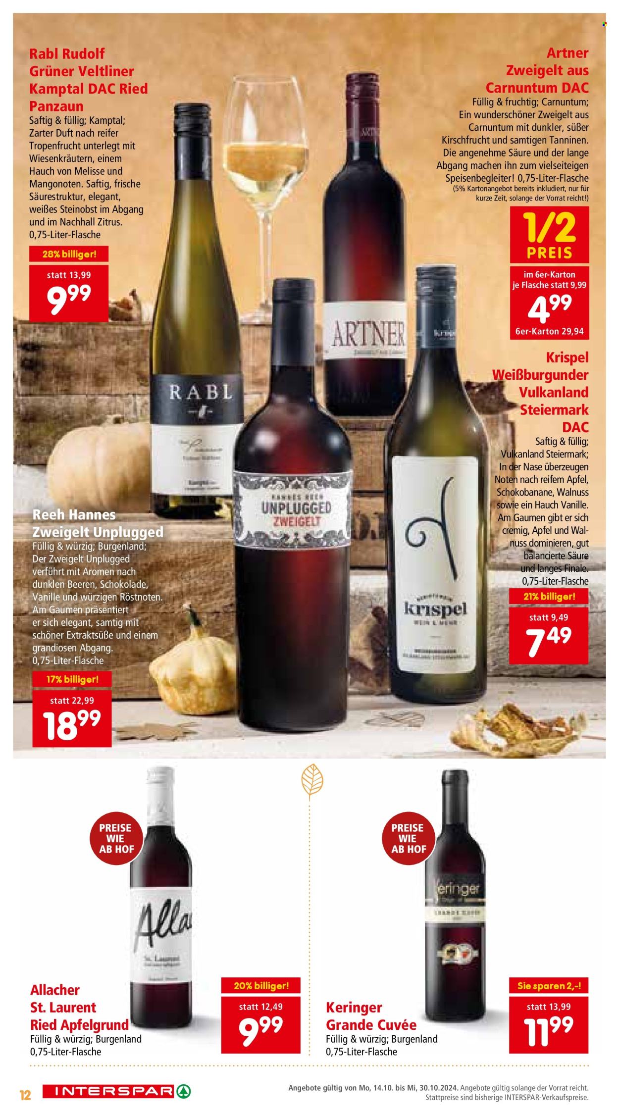 Angebote INTERSPAR - 14.10.2024 - 30.10.2024. Seite 12