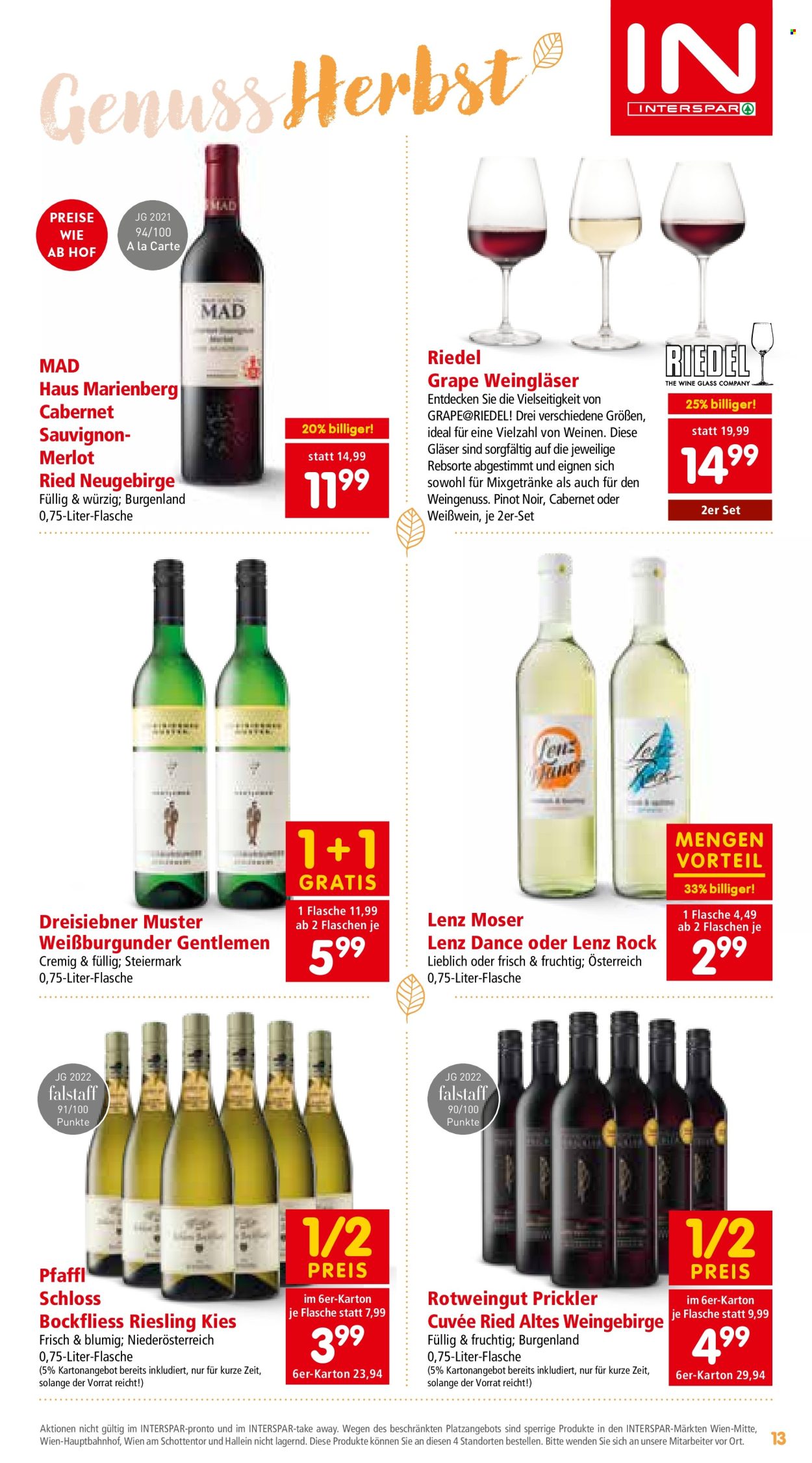 Angebote INTERSPAR - 14.10.2024 - 30.10.2024. Seite 13