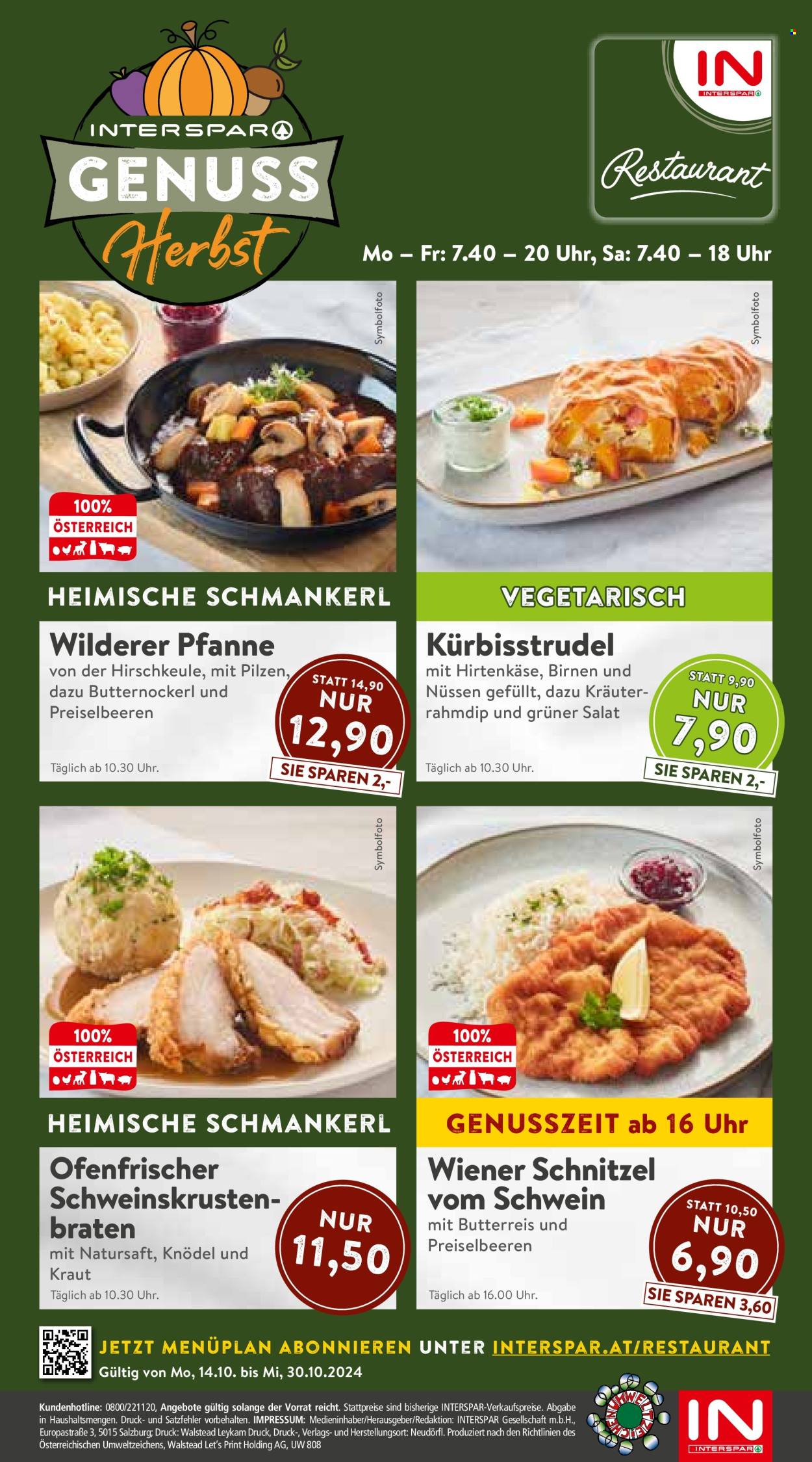 Angebote INTERSPAR - 14.10.2024 - 30.10.2024. Seite 16