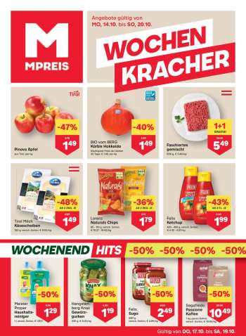 Angebote MPREIS - 14.10.2024 - 20.10.2024.