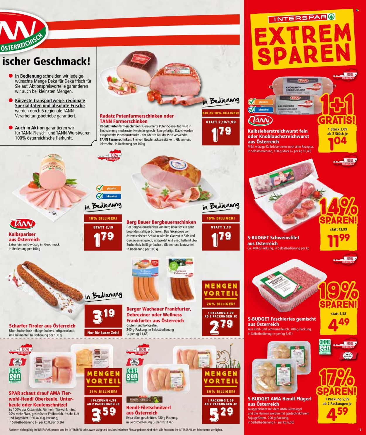Angebote INTERSPAR - 17.10.2024 - 30.10.2024. Seite 7