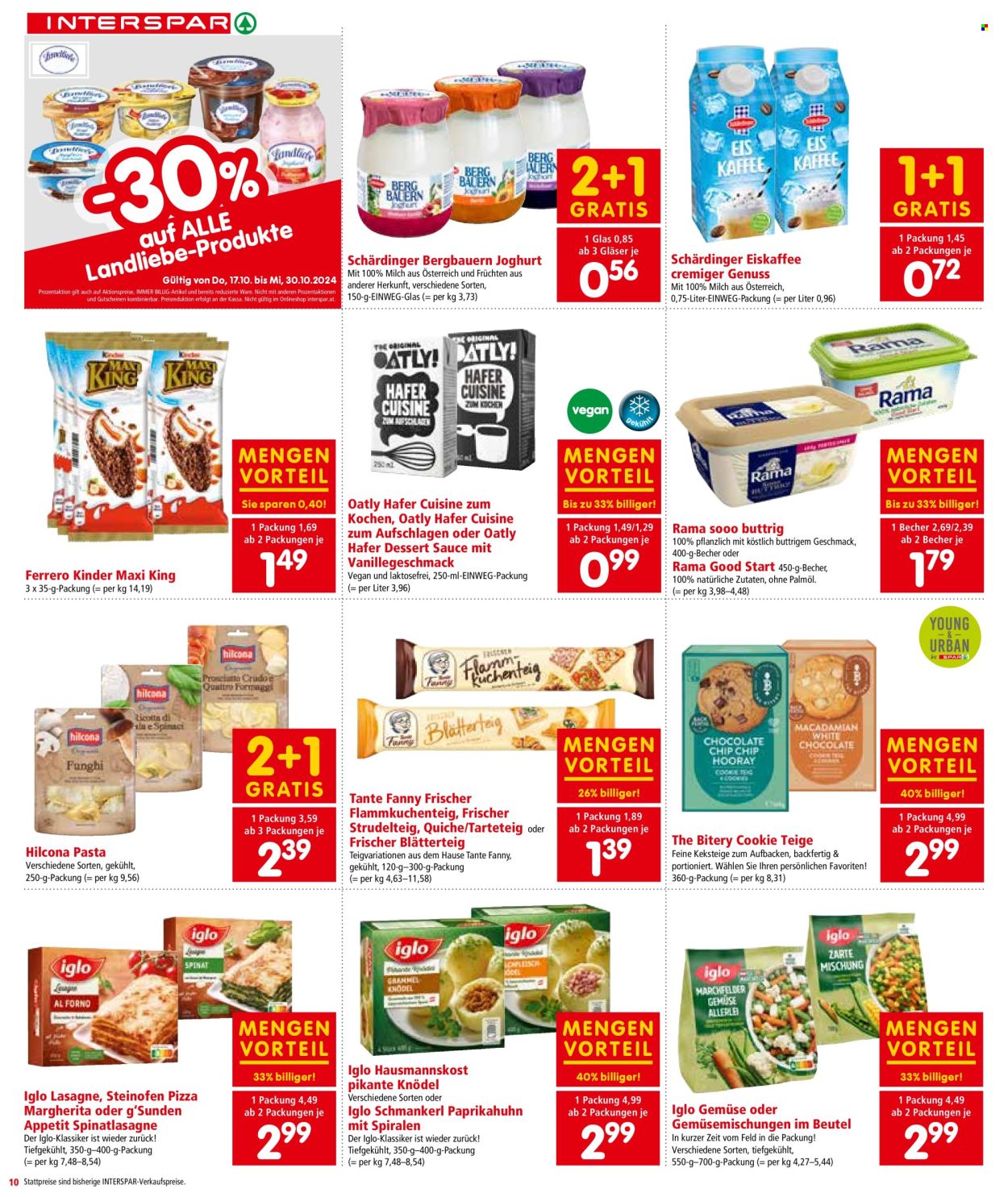 Angebote INTERSPAR - 17.10.2024 - 30.10.2024. Seite 10