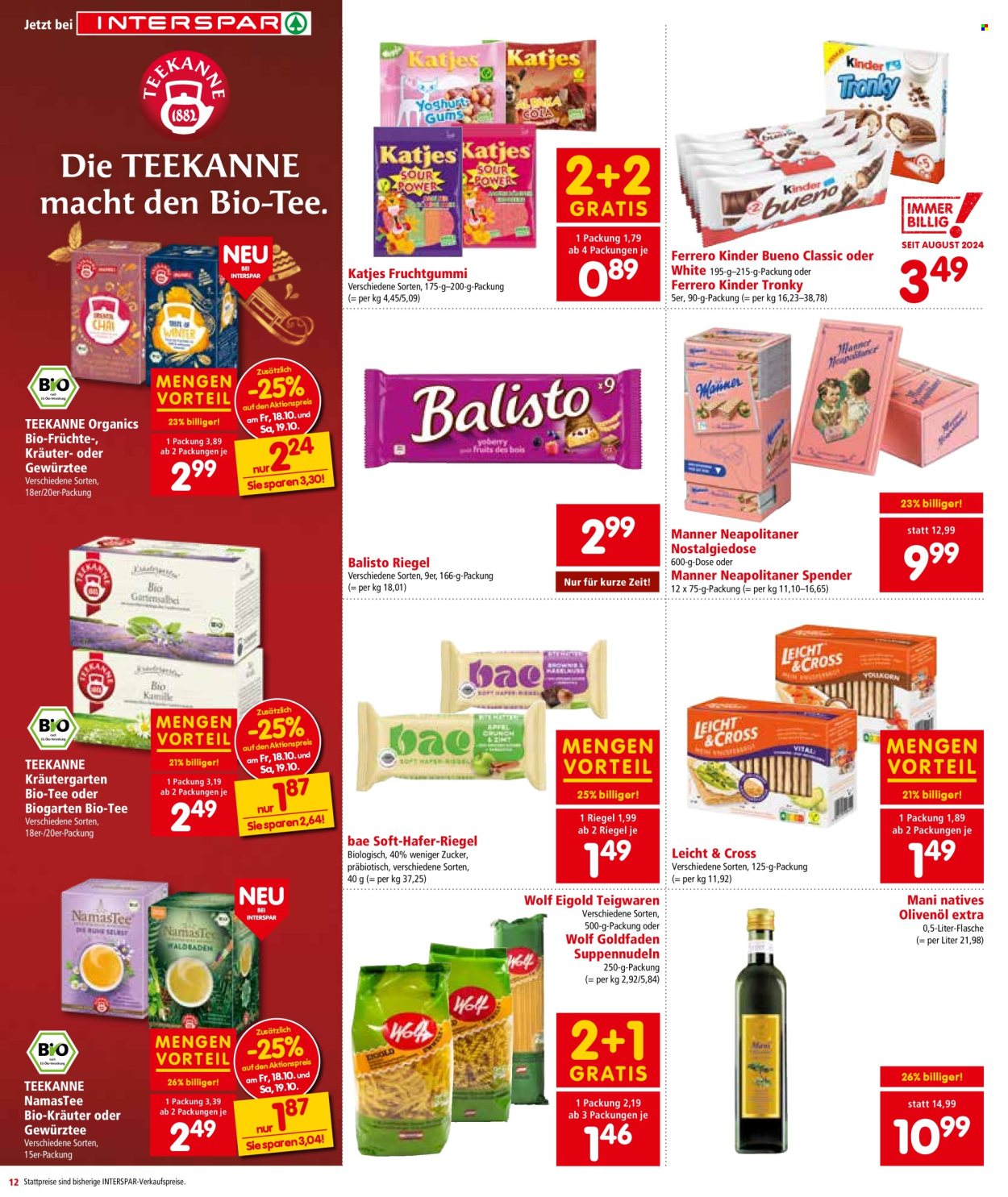 Angebote INTERSPAR - 17.10.2024 - 30.10.2024. Seite 12