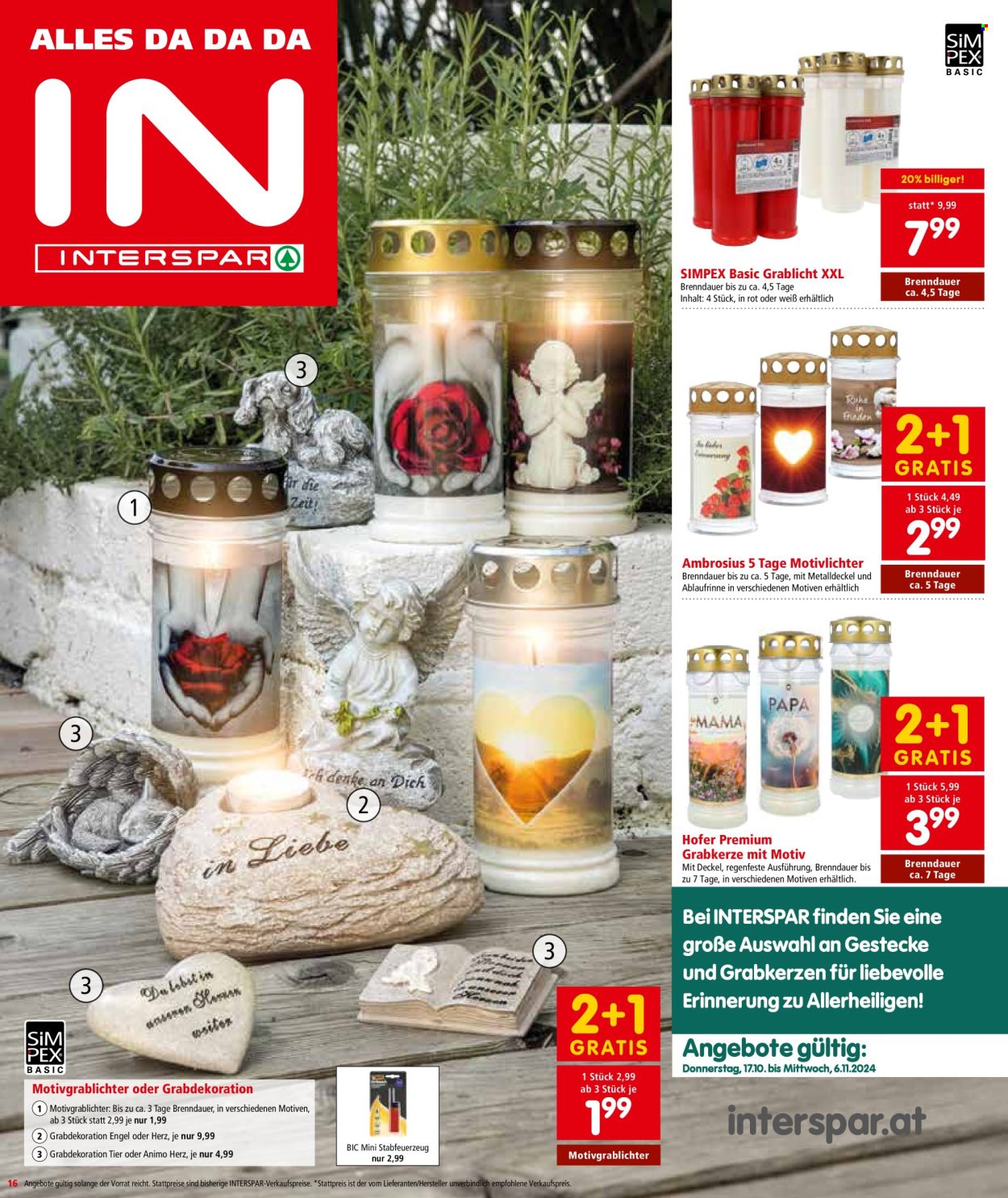Angebote INTERSPAR - 17.10.2024 - 30.10.2024. Seite 16