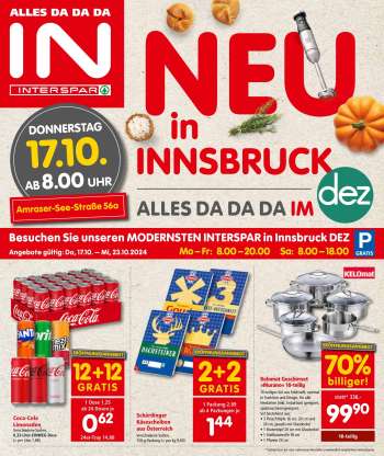 Angebote INTERSPAR - 17.10.2024 - 23.10.2024.