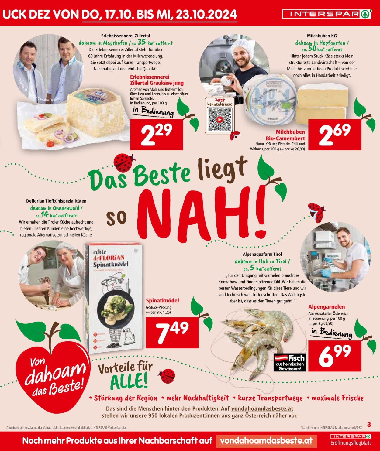 Angebote INTERSPAR - 17.10.2024 - 23.10.2024. Seite 3