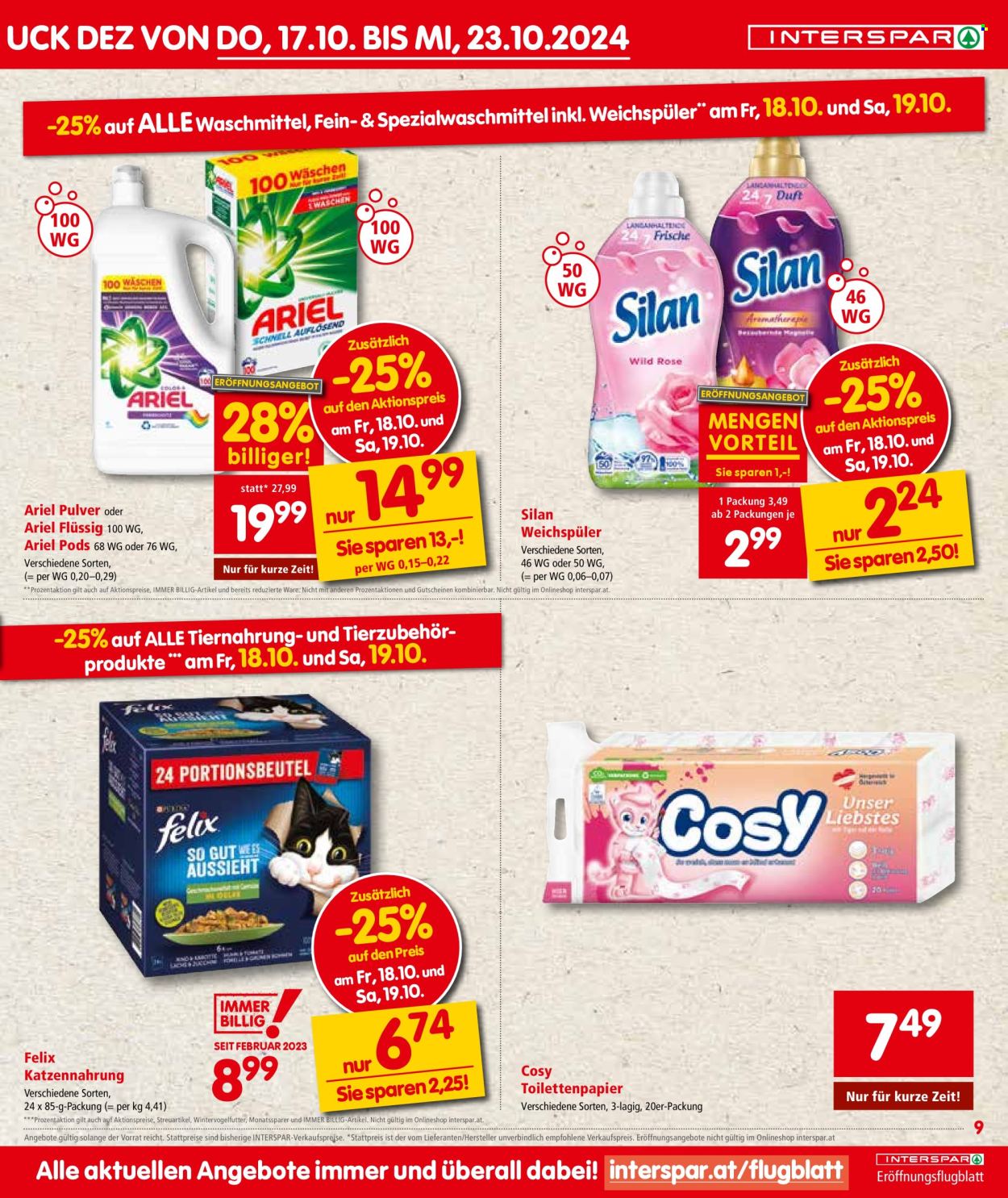 Angebote INTERSPAR - 17.10.2024 - 23.10.2024. Seite 9