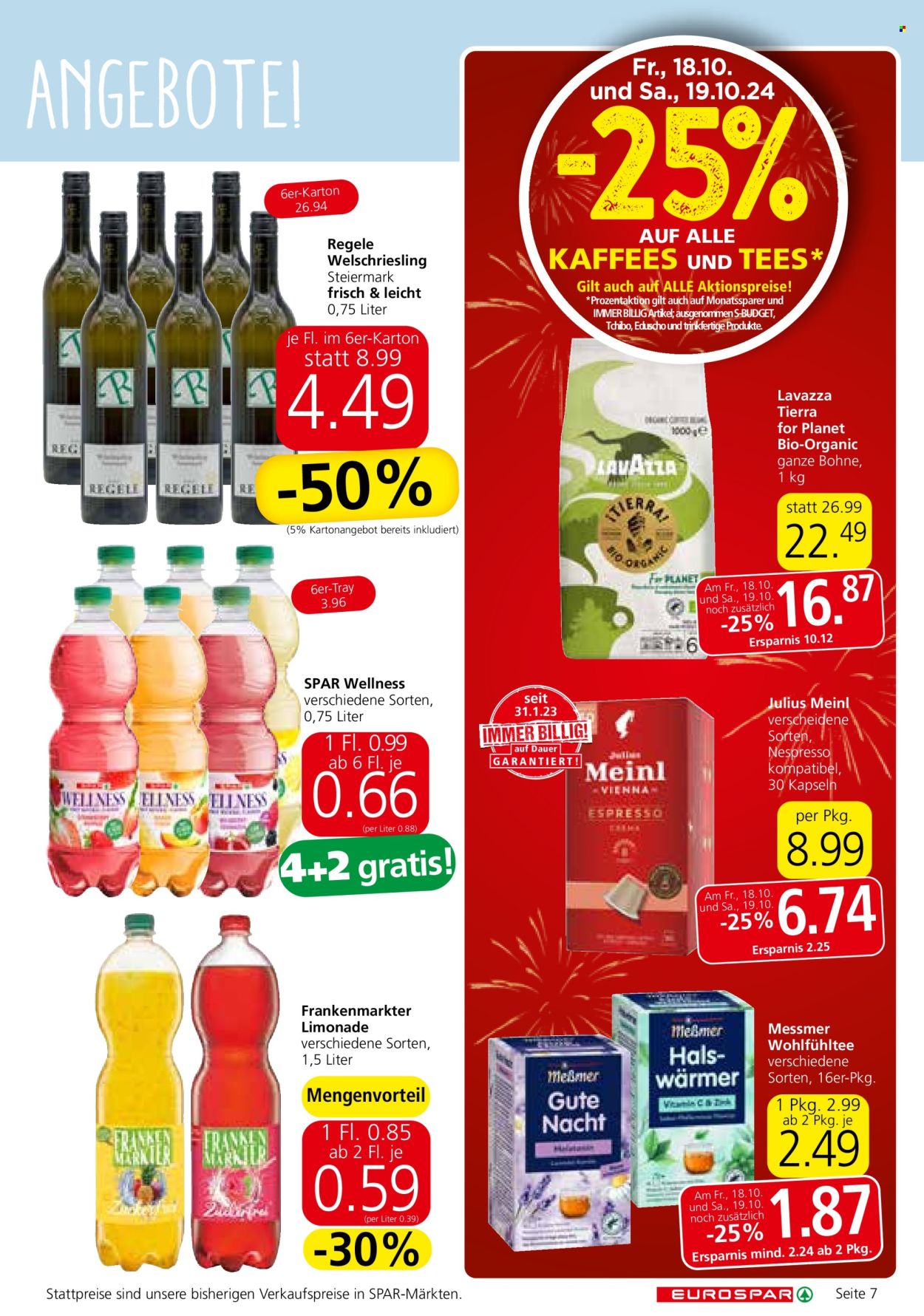 Angebote EUROSPAR - 17.10.2024 - 30.10.2024. Seite 7