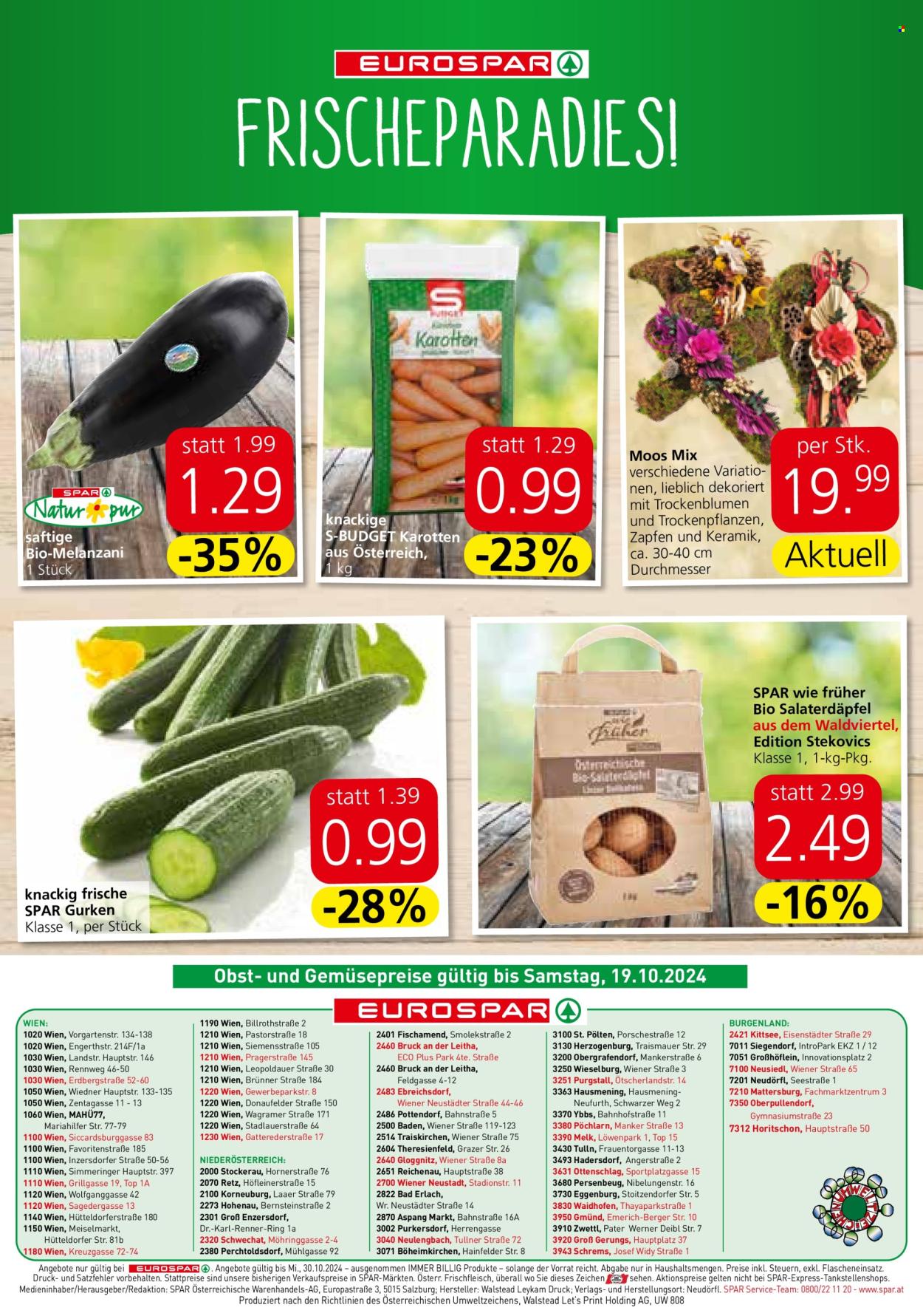 Angebote EUROSPAR - 17.10.2024 - 30.10.2024. Seite 16