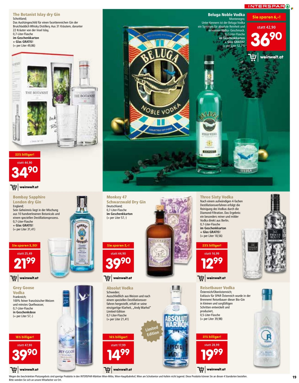 Angebote INTERSPAR - 17.10.2024 - 24.12.2024. Seite 19