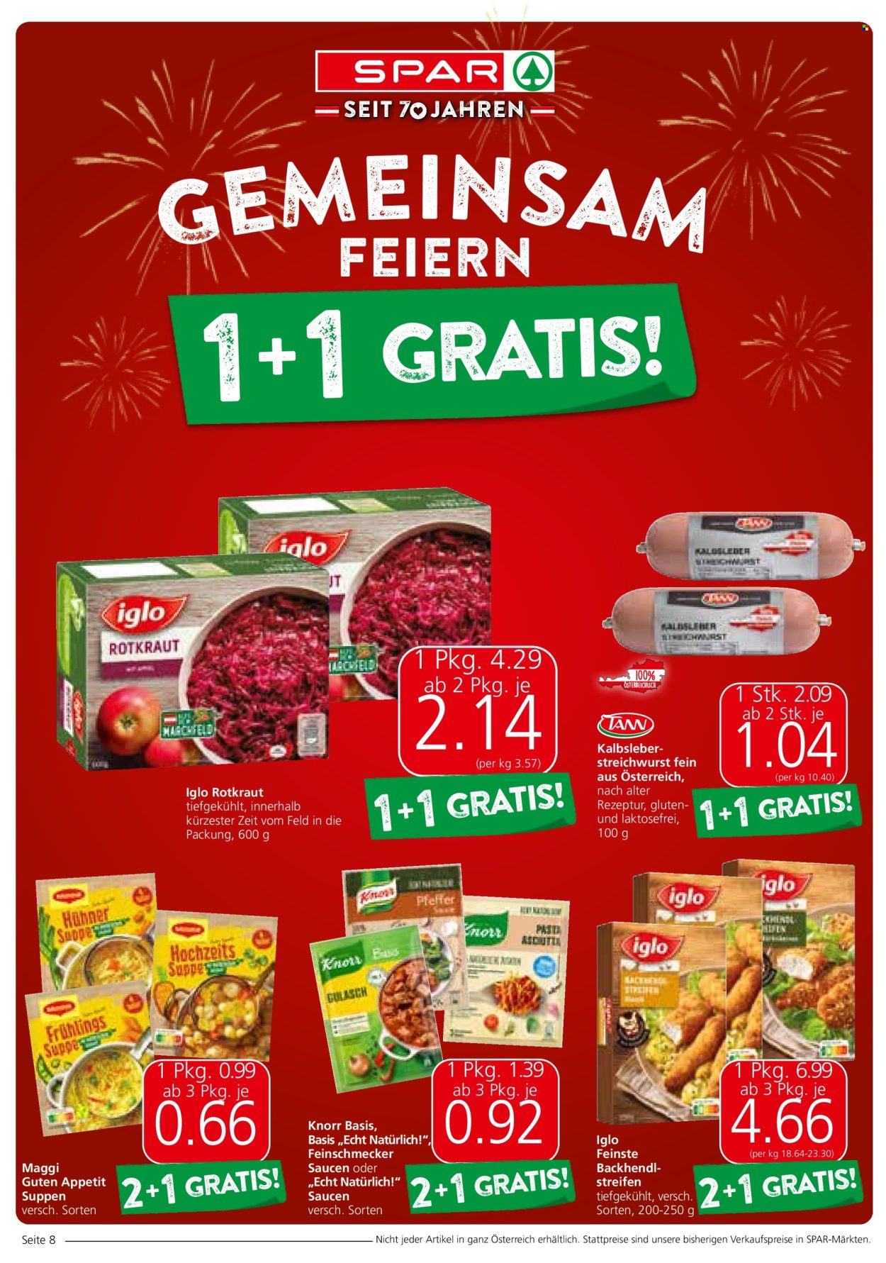 Angebote SPAR - 17.10.2024 - 30.10.2024. Seite 8