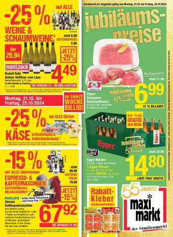 Angebote Maximarkt - 21.10.2024 - 25.10.2024.