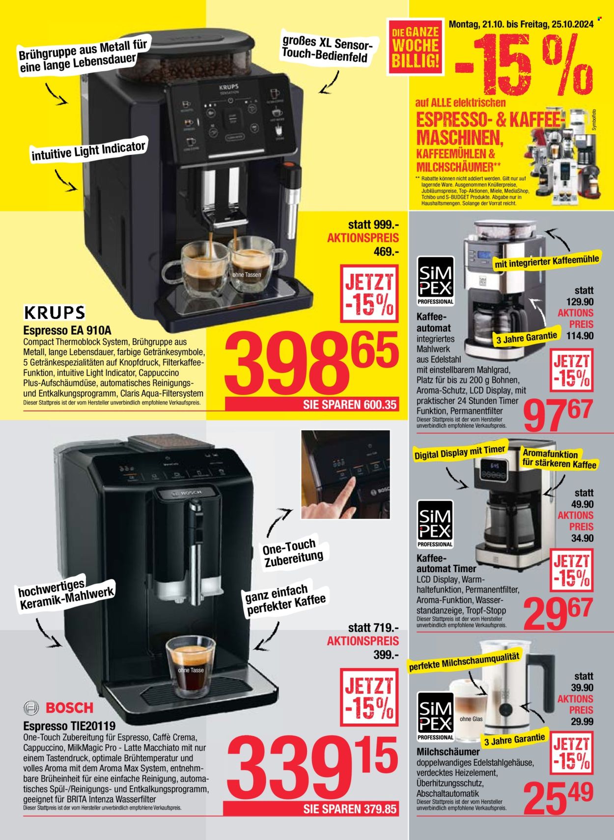 Angebote Maximarkt - 21.10.2024 - 25.10.2024. Seite 15