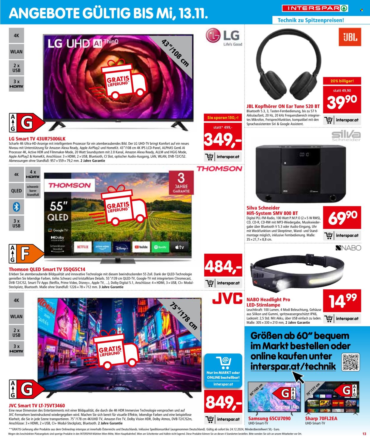 Angebote INTERSPAR - 24.10.2024 - 30.10.2024. Seite 13