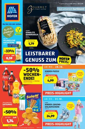 Angebote Hofer - 25.10.2024 - 31.10.2024.