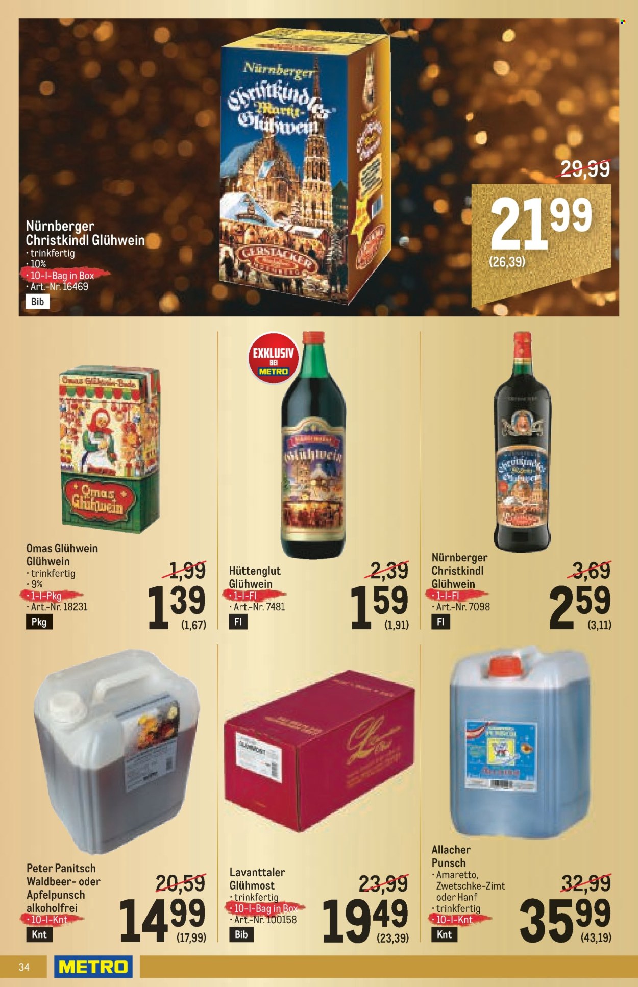 Angebote Metro - 31.10.2024 - 13.11.2024. Seite 34