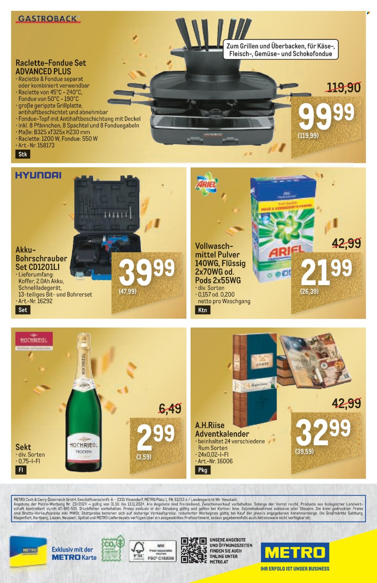 Angebote Metro - 31.10.2024 - 13.11.2024. Seite 40
