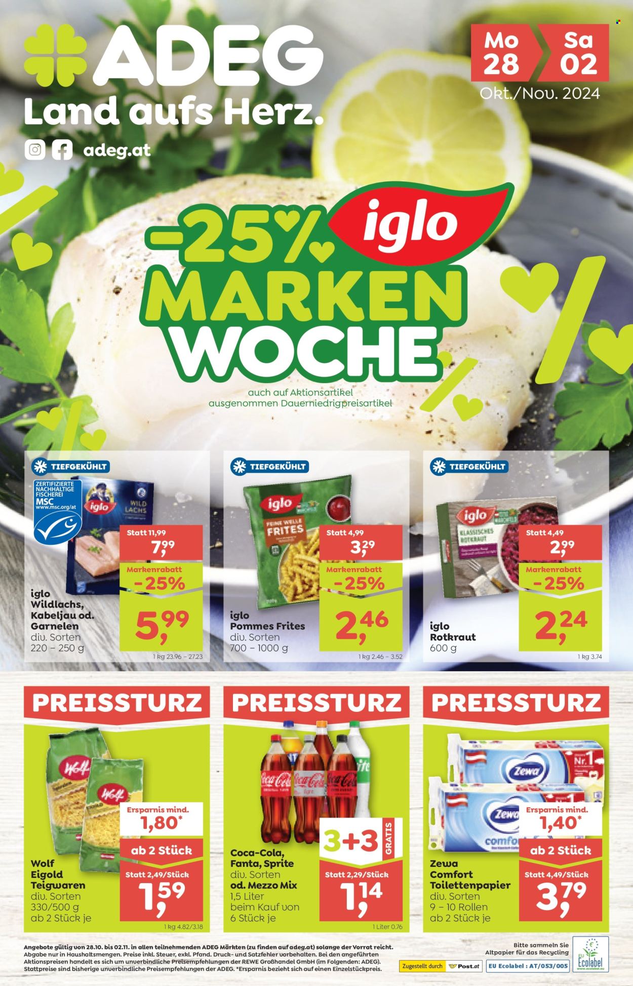 Angebote ADEG - 28.10.2024 - 2.11.2024. Seite 1
