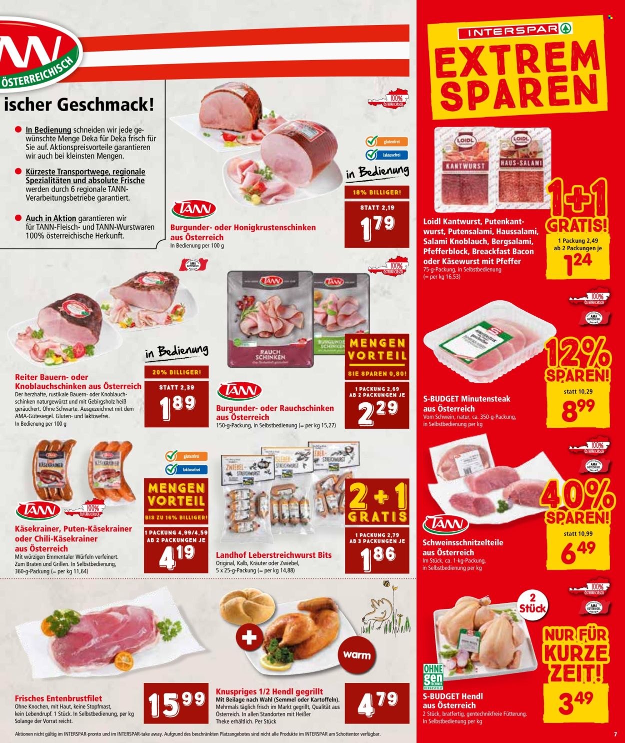 Angebote INTERSPAR - 31.10.2024 - 13.11.2024. Seite 7